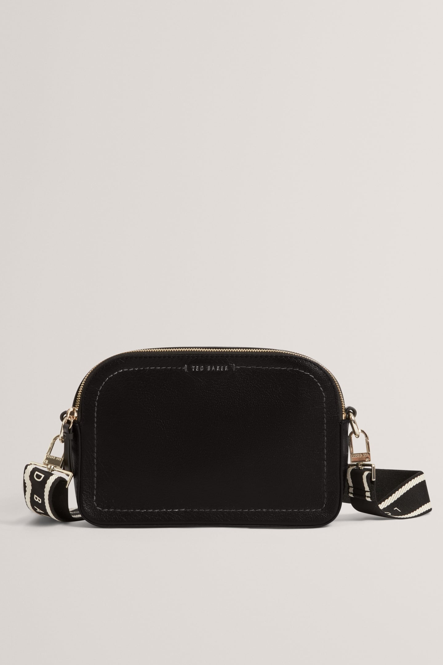 WEBBING LEATHER CROSSBODY BAG BLACK 2