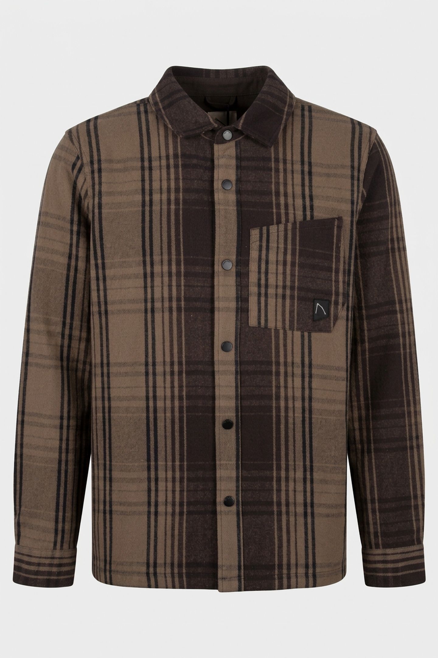 SHIRT LONG SLEEVE AXEL FLUX STONE GRAY 3