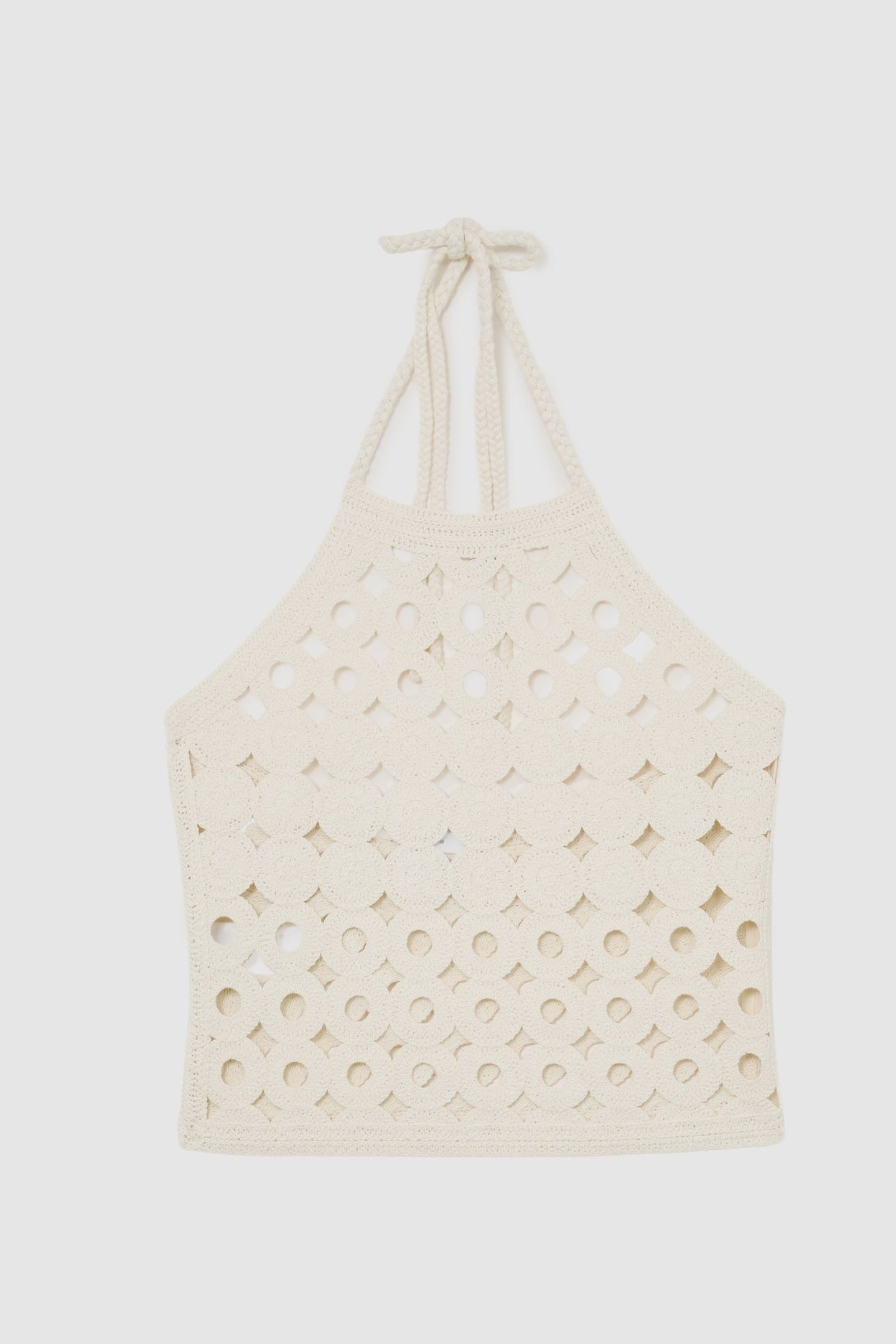 OPEN STITCH VEST WHITE 4