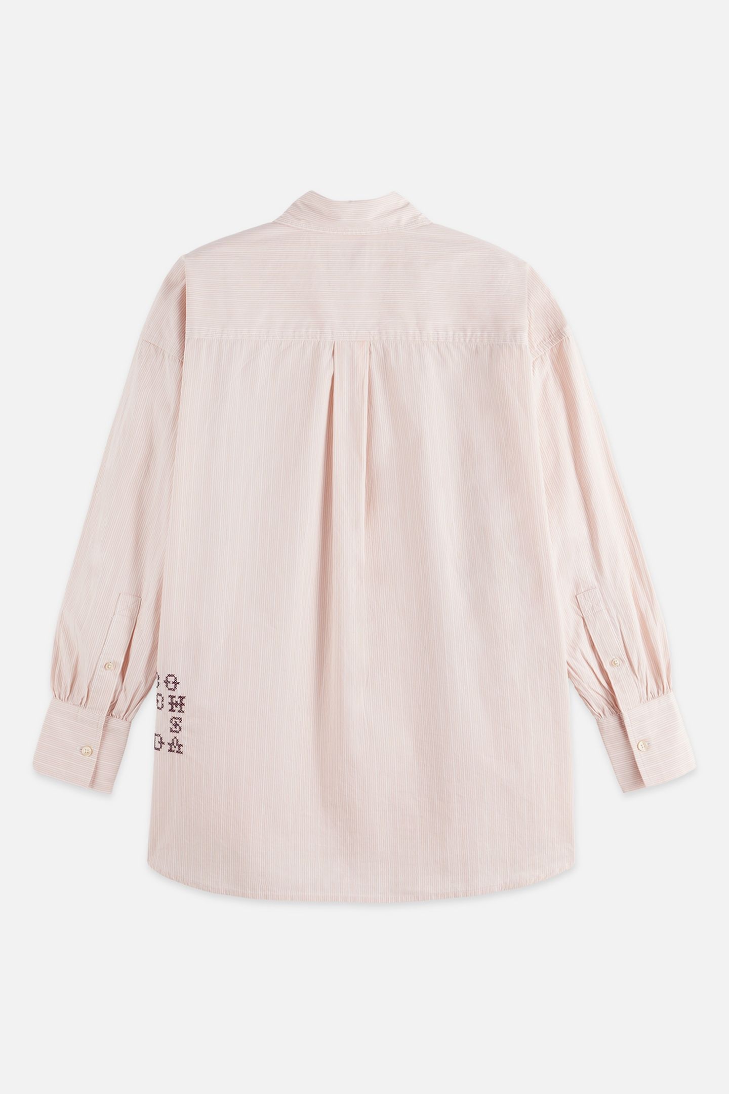 EMBROIDERY GIRLFRIEND SHIRT ROSE DUST STRIPE 5