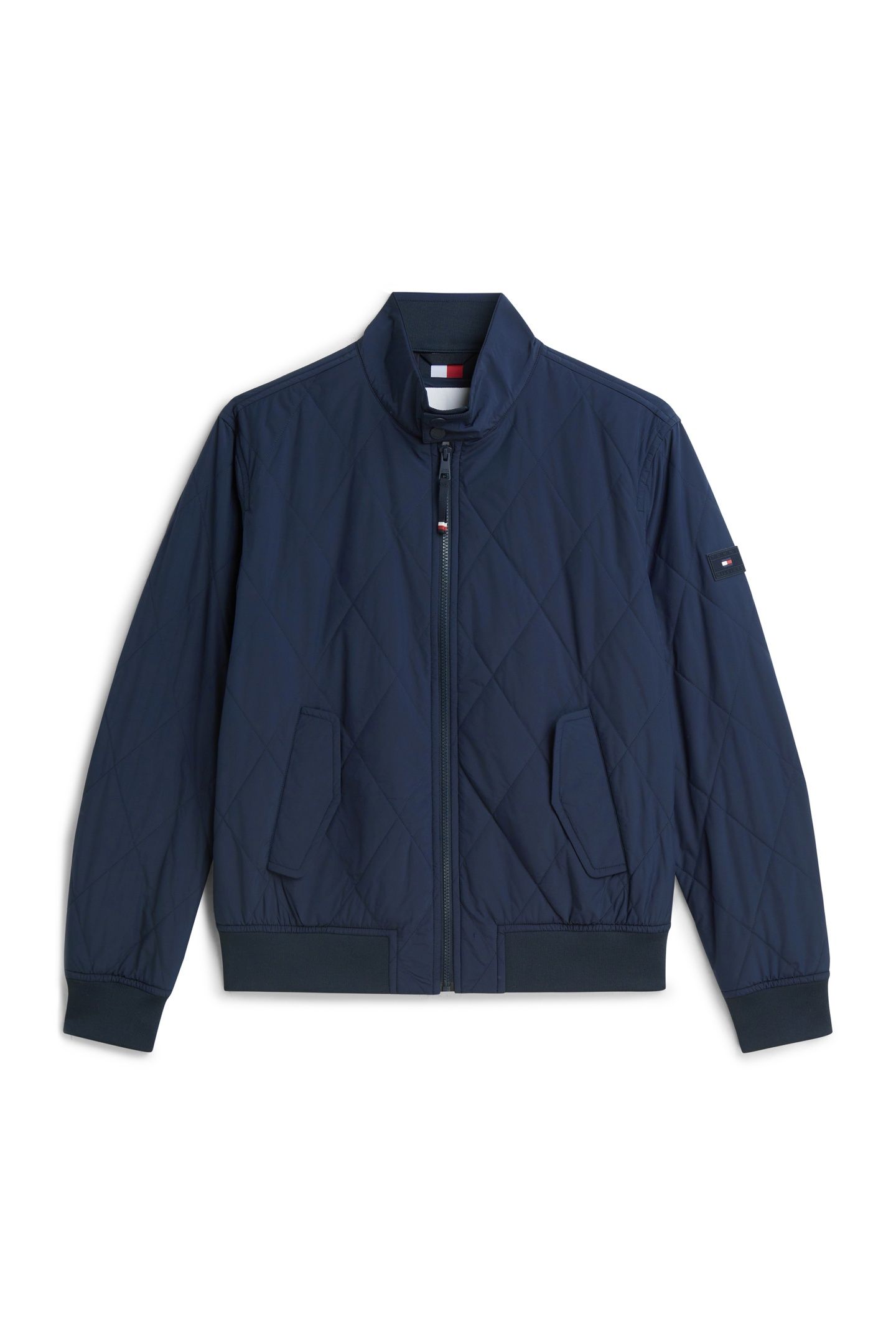 PACKABLE QUILTED HARRINGTON JACKET BLUE 4