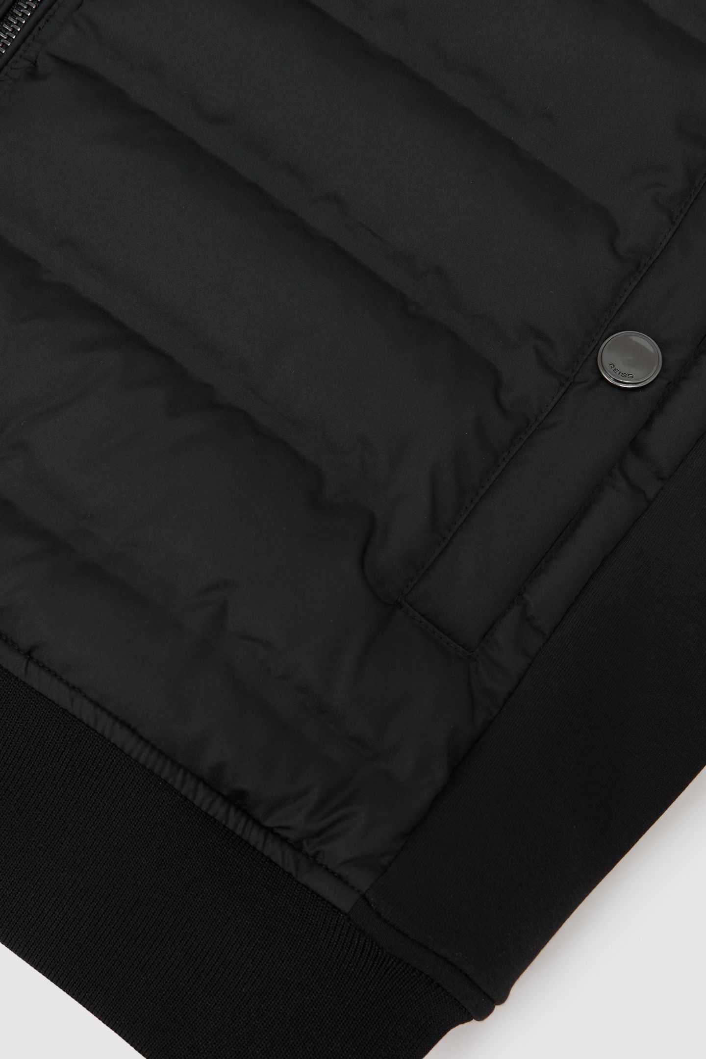 LS QUILTED BOMBER JACKET BLACK 5