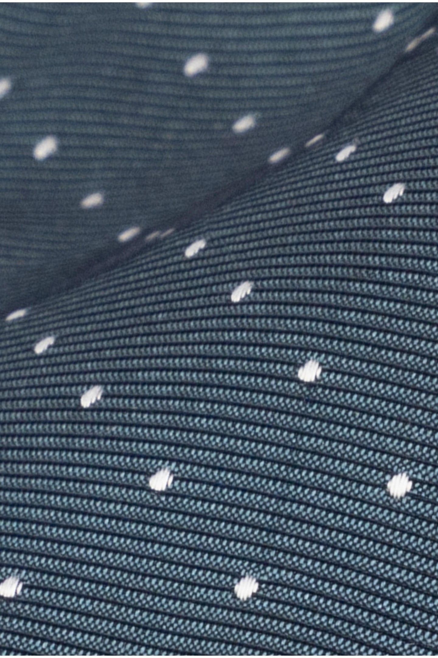 SKOKIE PIN DOT TIE TEAL 2