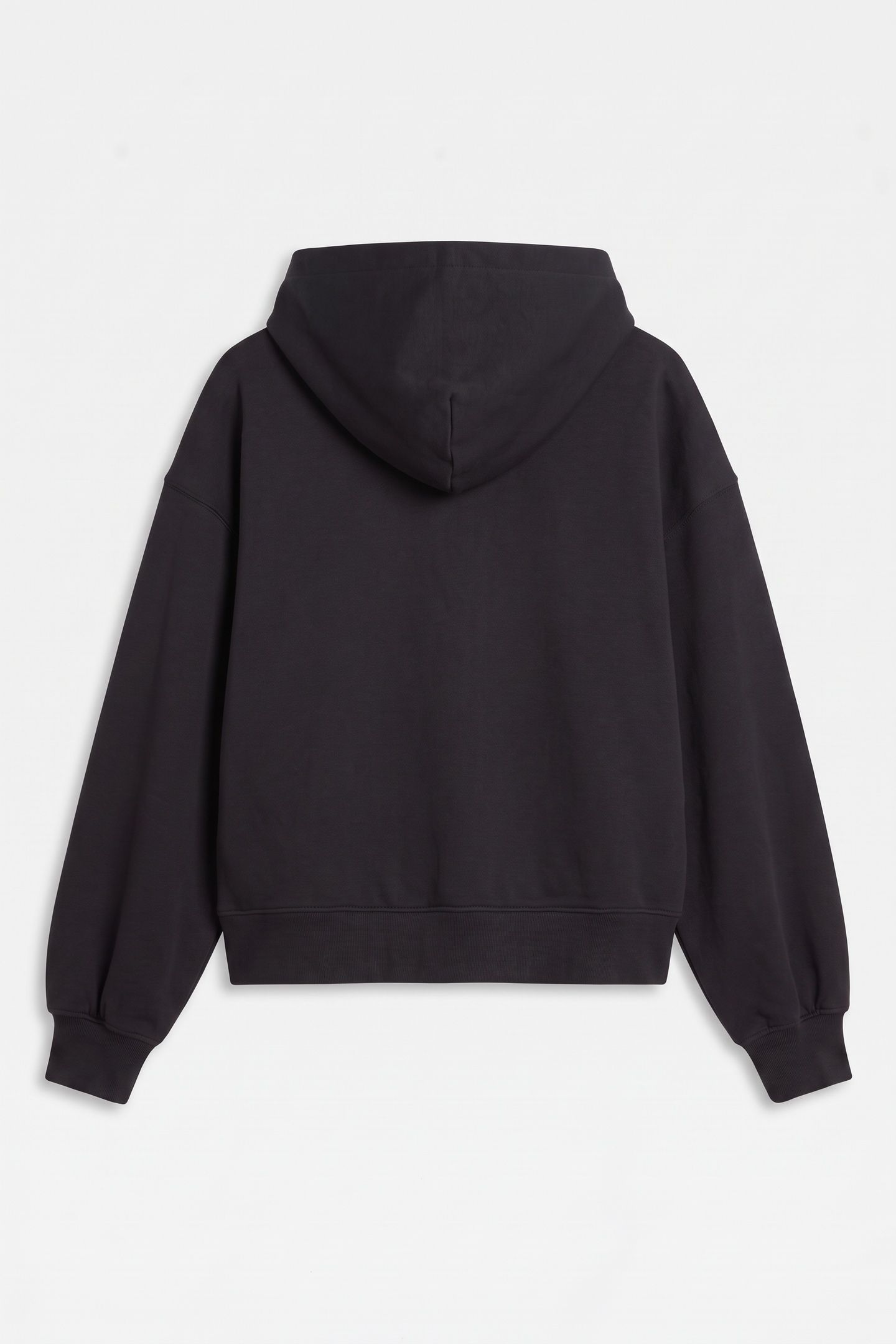 GIRLS VELVET MONOLOGO HOODIE BLACK 4