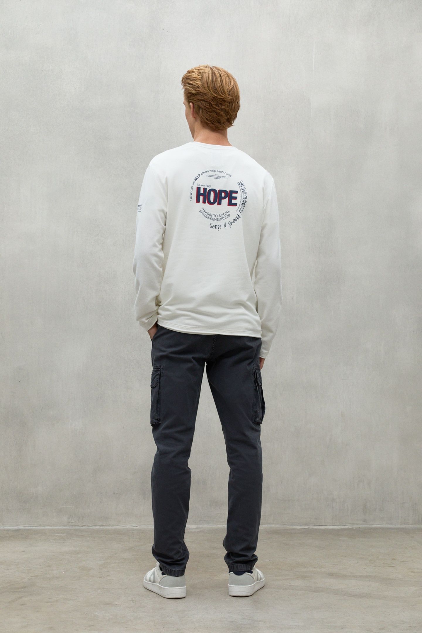 HOPEALF LONG SLEEVE T-SHIRT OFF WHITE 2
