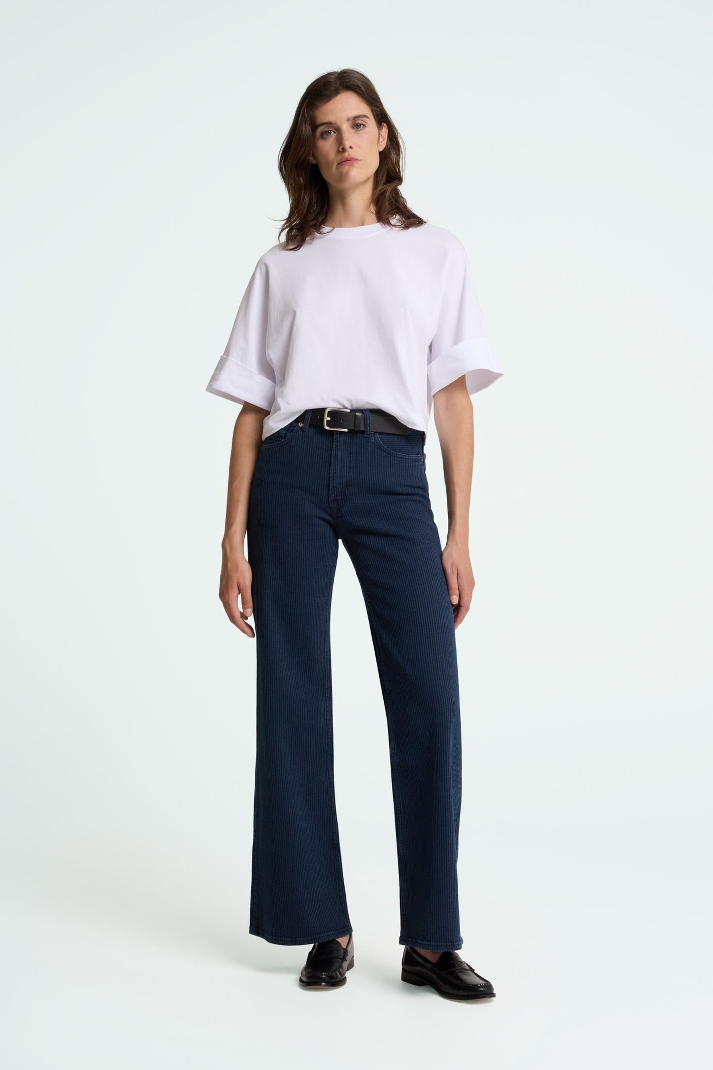 JANE PANTS MID INDIGO CORD 1