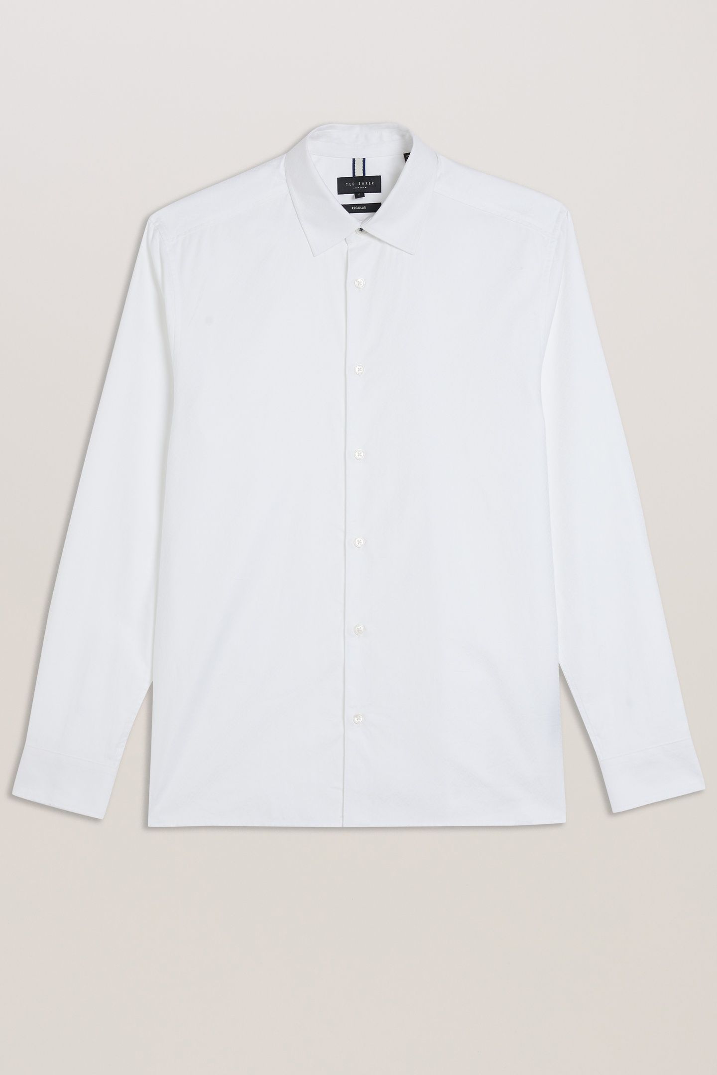 ANSHIL LS REGULAR JACQUARD SHIRT WHITE 4