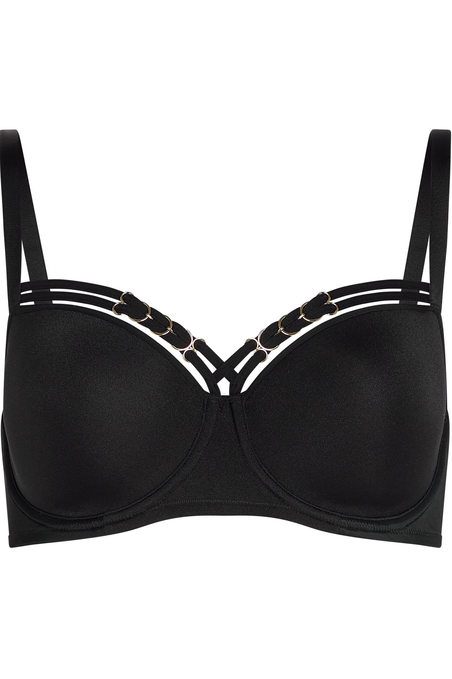 MANJIRA BLACK PLUNGE BALCONY BRA 3