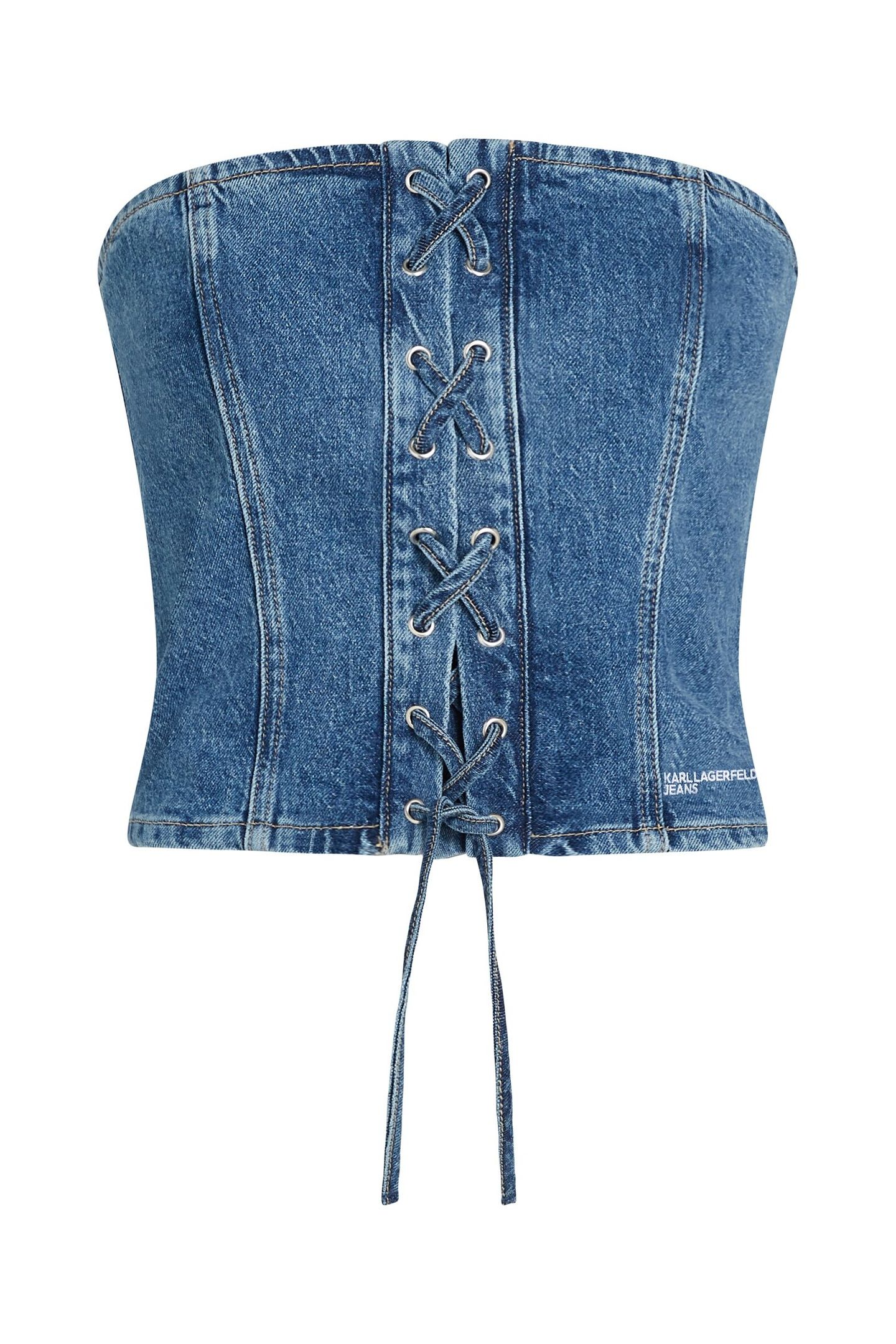KLJ TIE BUSTIER STONE BLUE 4