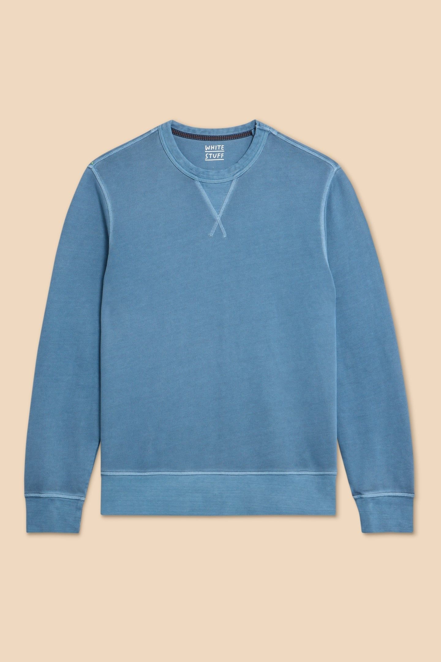 CREW NECK SWEAT MID BLUE 2