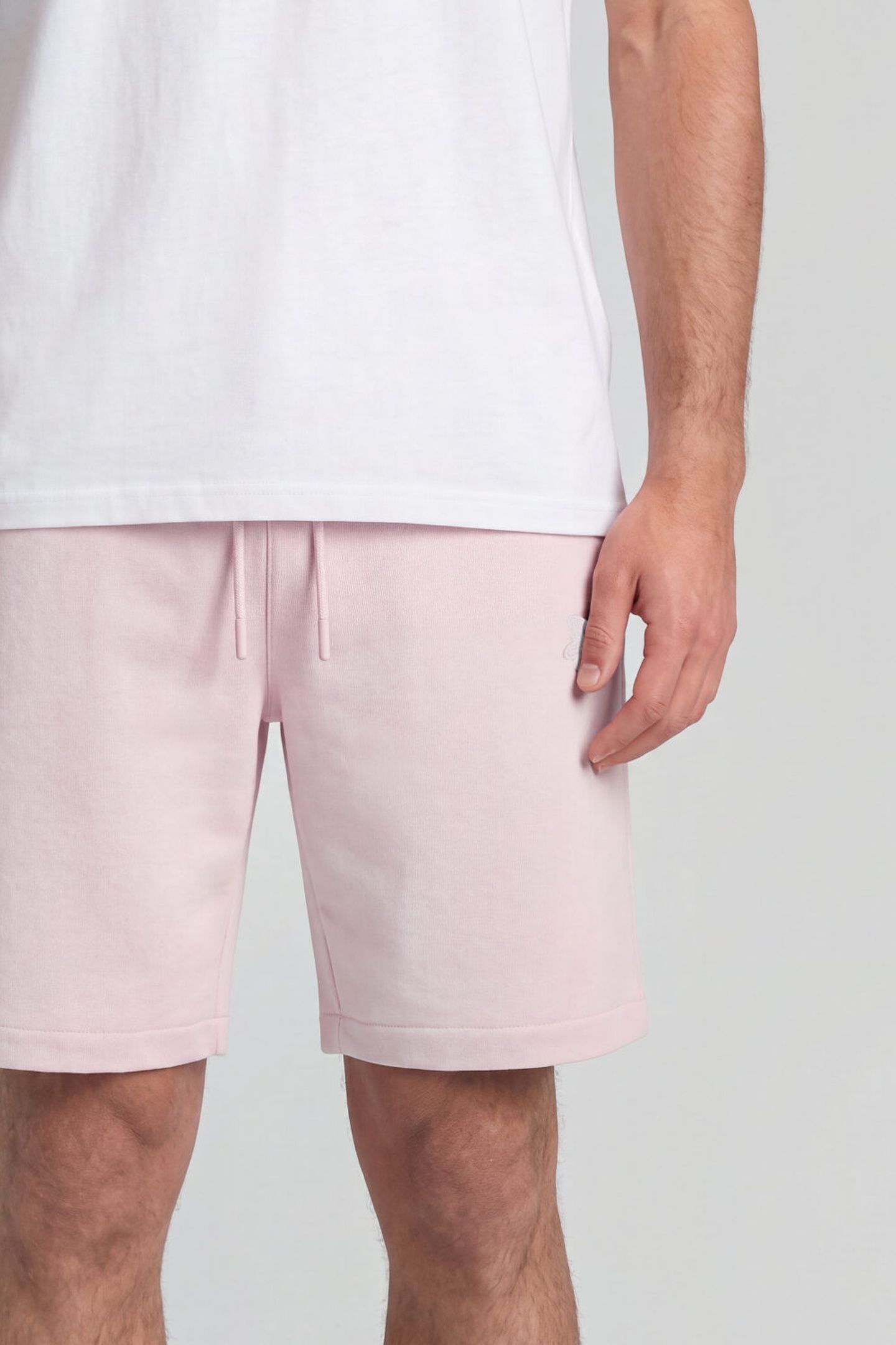 SUPERFINE SWEATSHORT LIGHT PINK 5