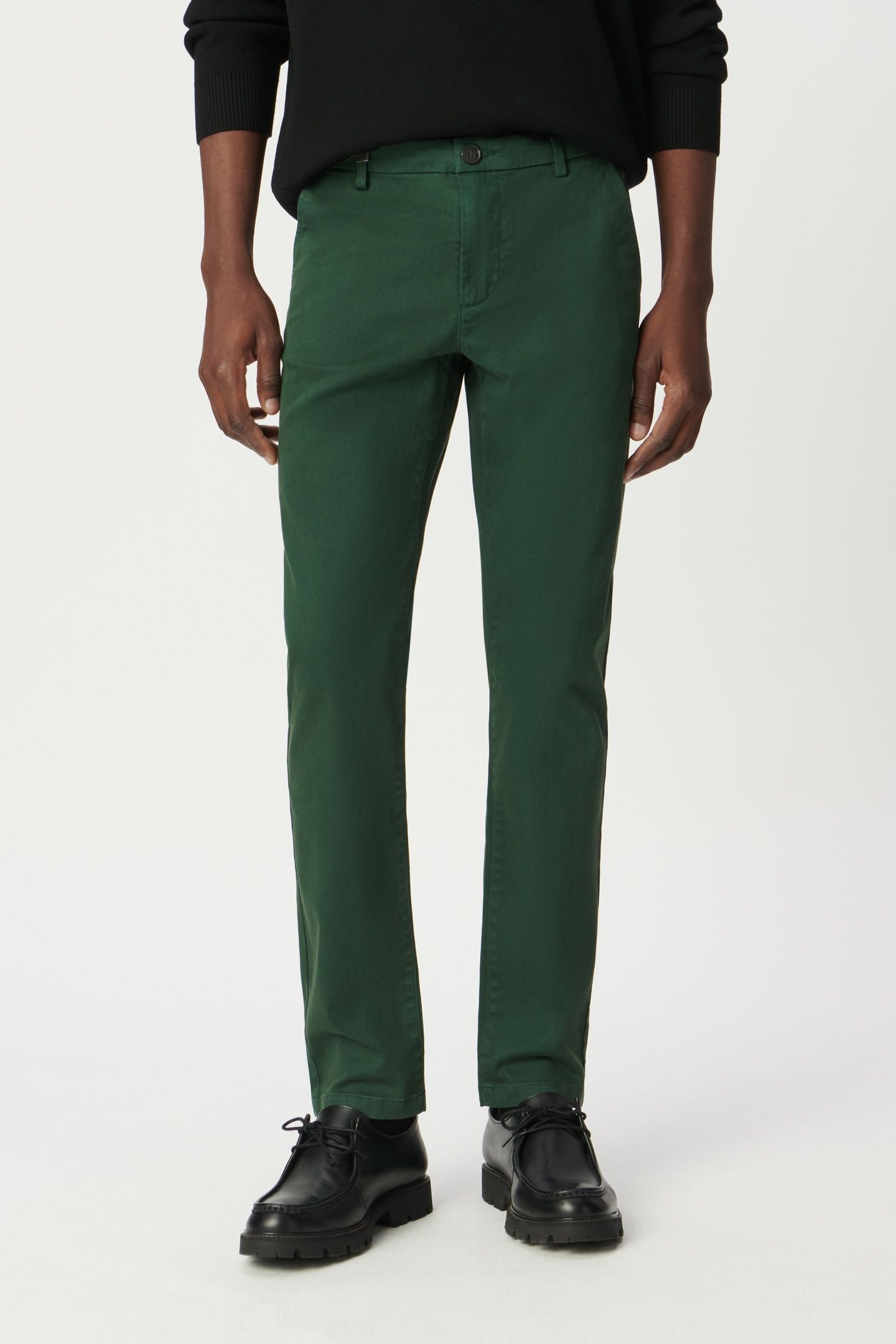 GREEN SLIM CHINOS 1