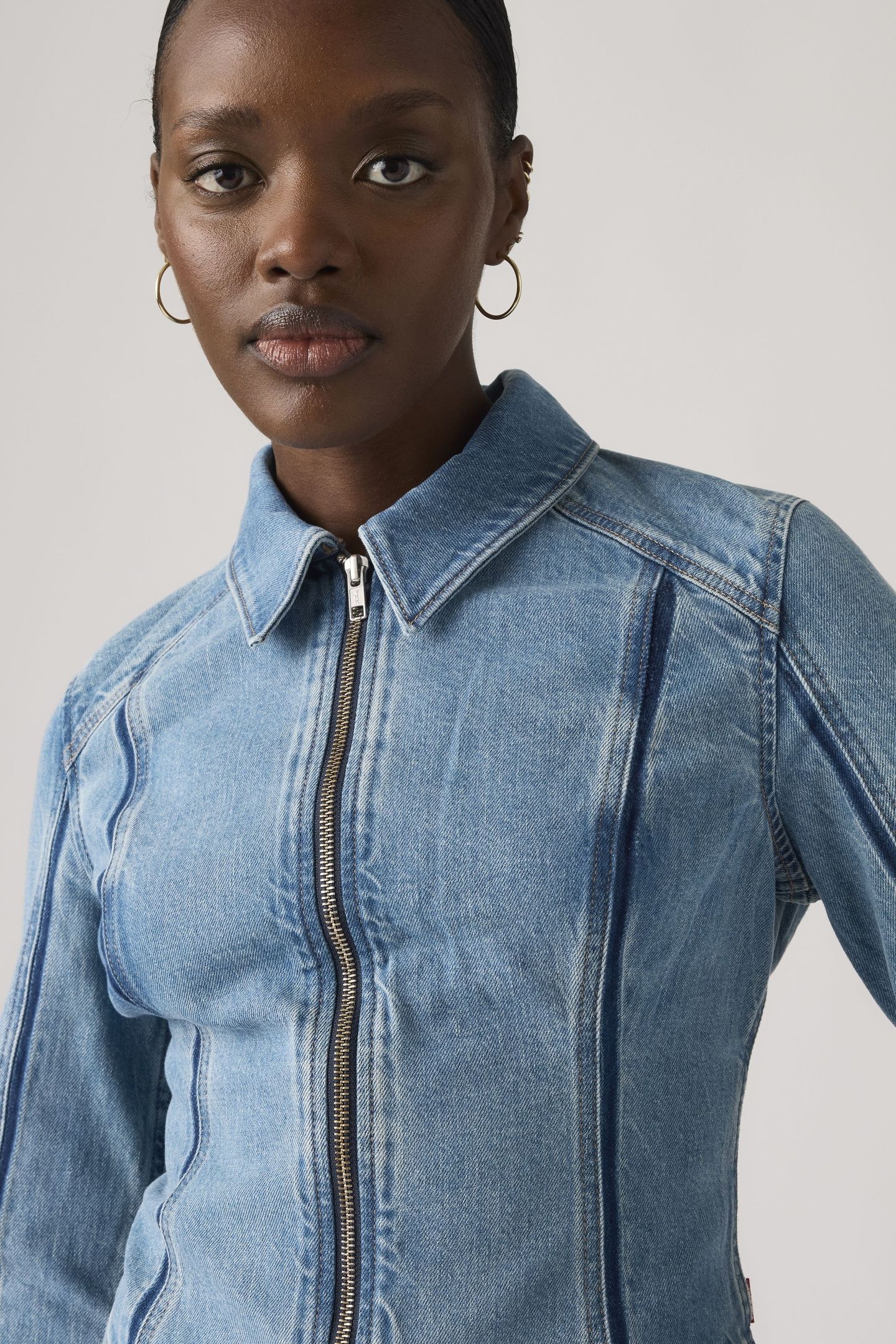 SHADOW SEAMED TRUCKER JACKET 4