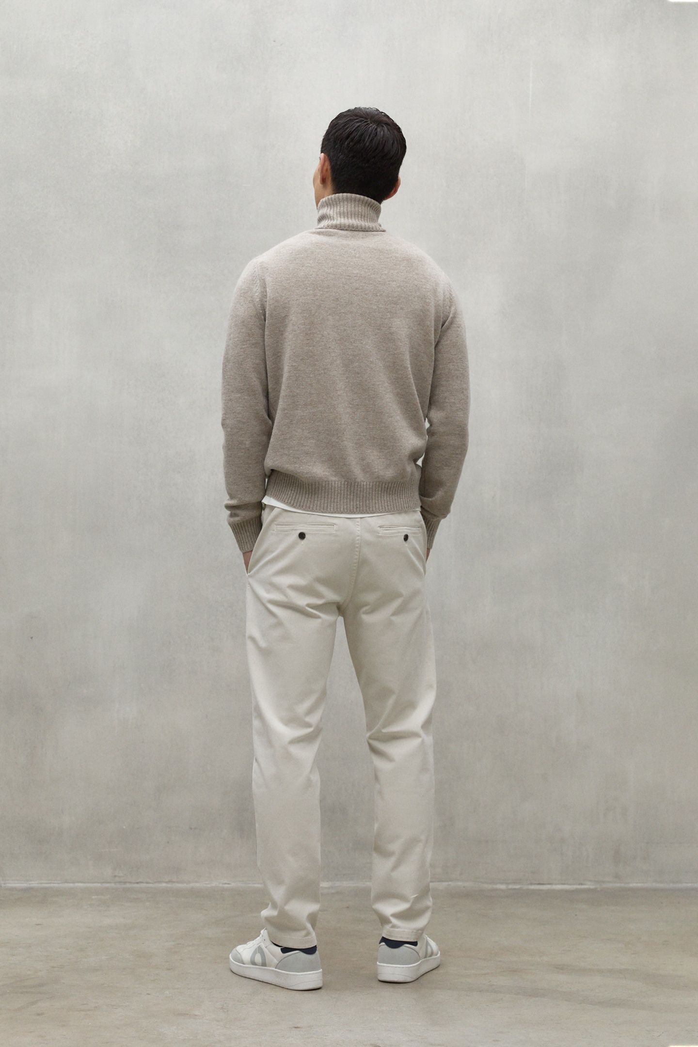 BRUNALF KNIT DARK SAND MELANGE 2