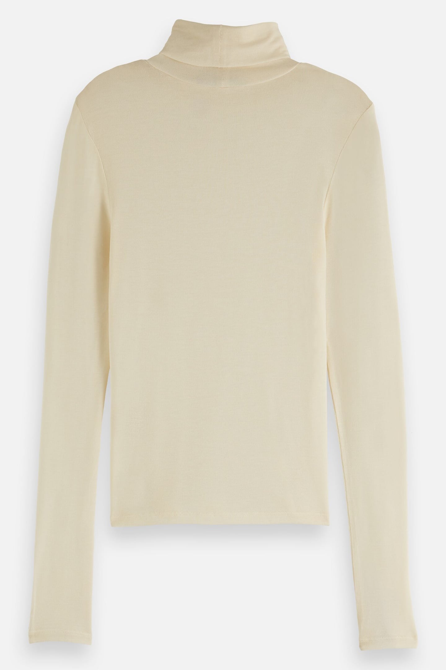 ROLL UP NECK LONG SLEEVE T-SHIRT OFF WHITE 5