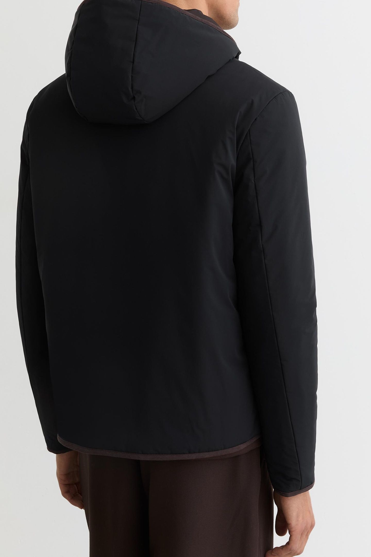 LS REVERSIBLE WADDED PUFFER JACKET NAVY/BROWN 2