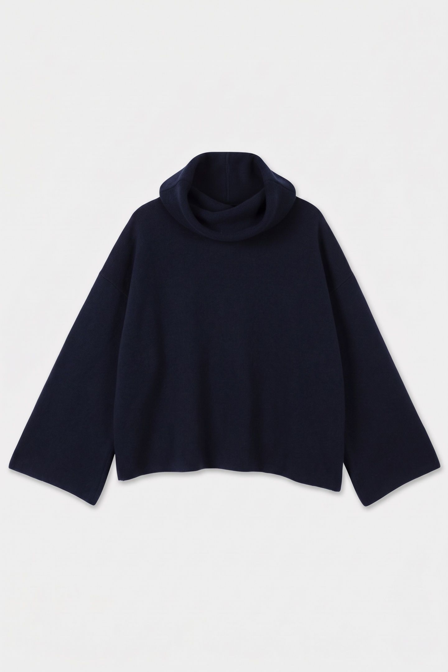 TOPAZ - BLUE RIBBED KNIT TURTLENECK SWEATER 3
