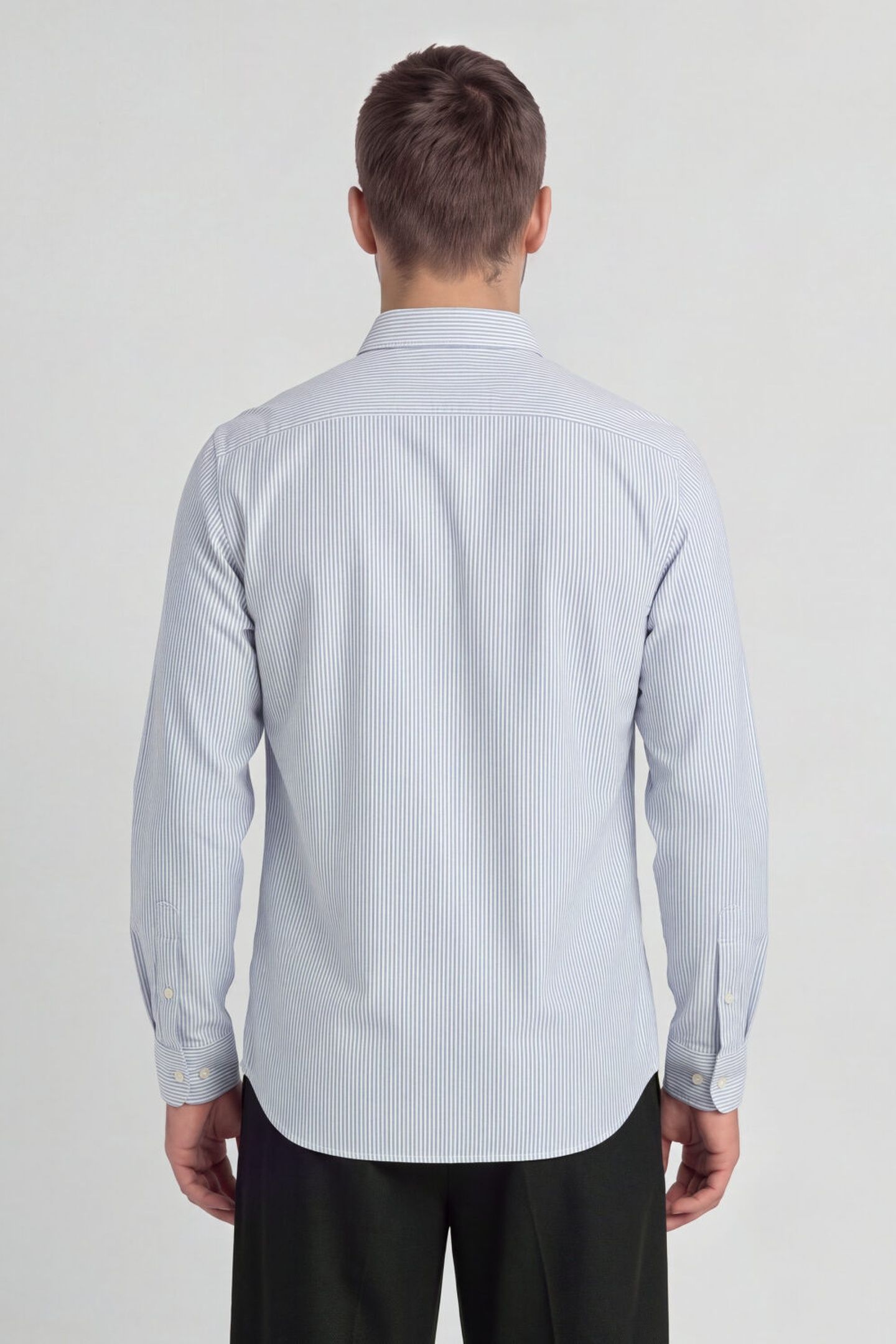 STRIPE OXFORD SHIRT EVERGLADE/WHITE 2