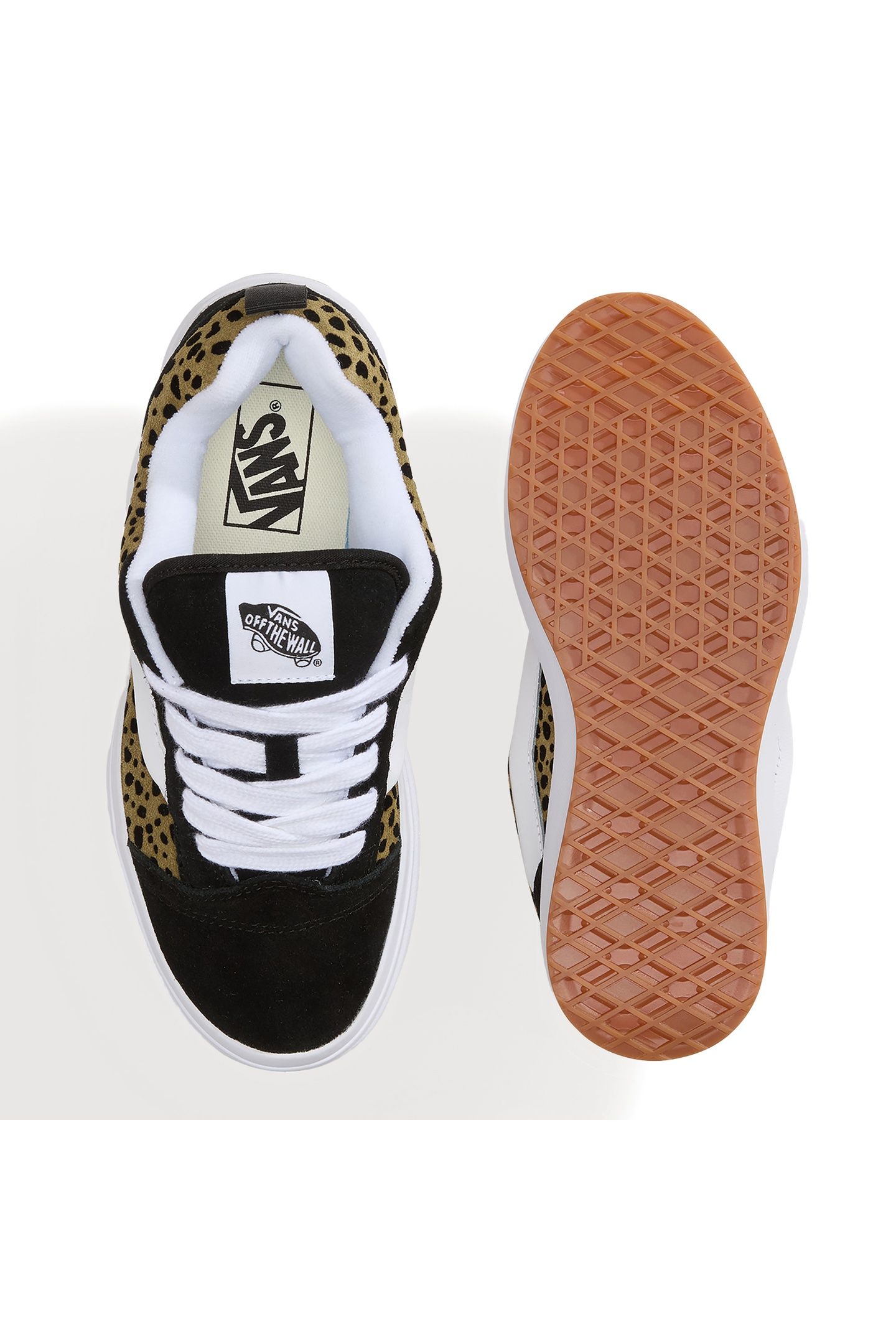 UNISEX KNU SKOOL PLATFORM LIGHT SPOTTED OLIVE BROWN/BLACK 5