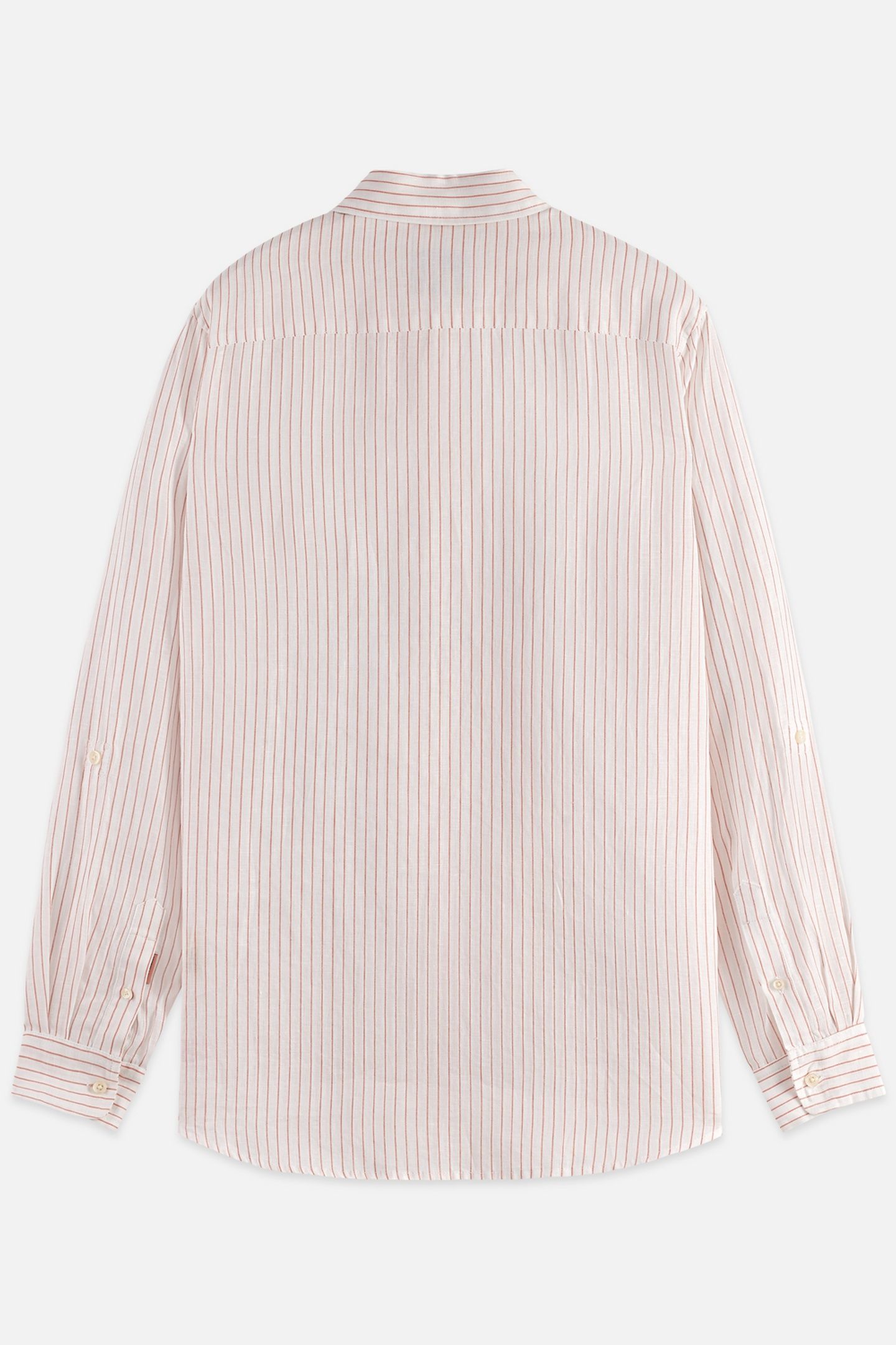 STRIPED LINEN REGULAR-FIT SHIRT WHITE/PASTEL 2