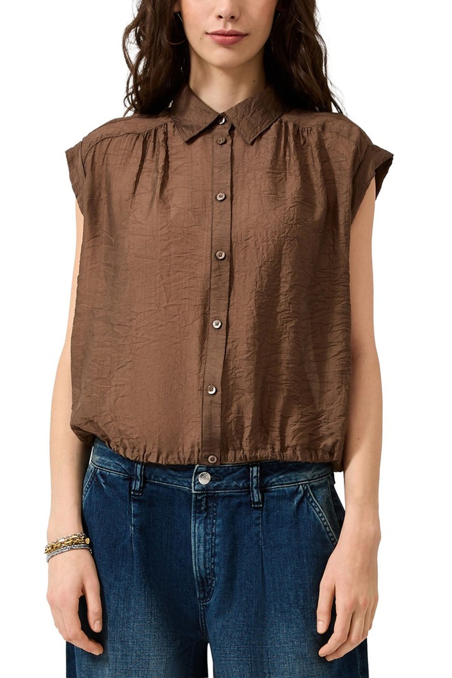 S.OLIVER-QS BLOUSES BROWN 1