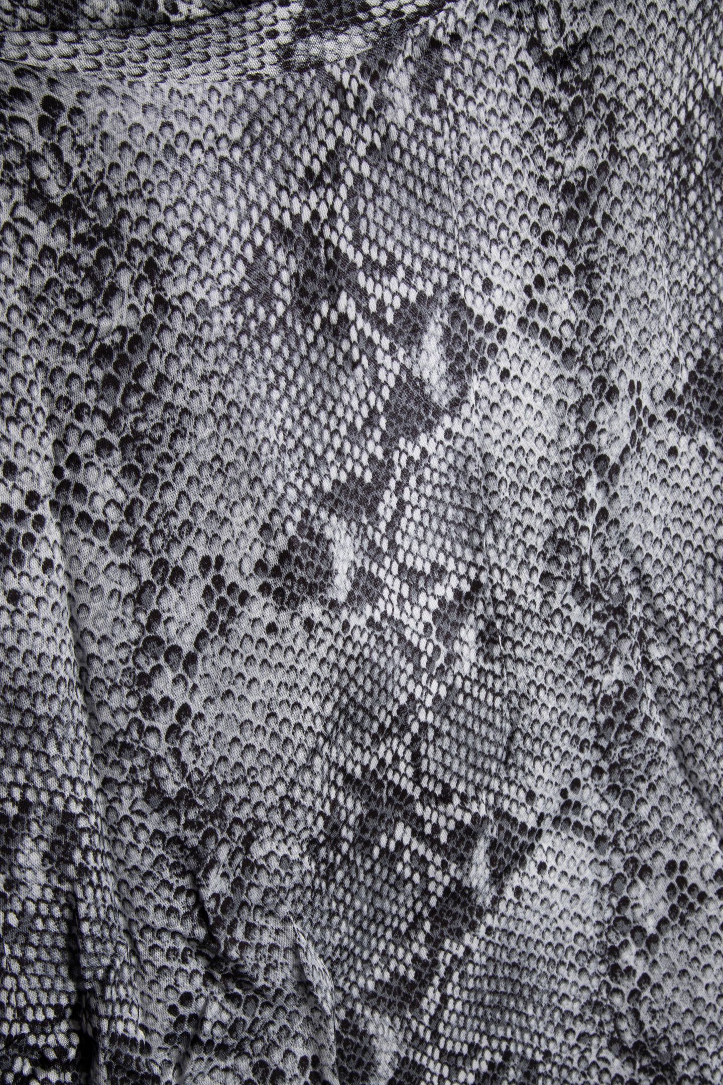 PYTHON DRAPE BACK ECRU/WETGREY/BLACK 4
