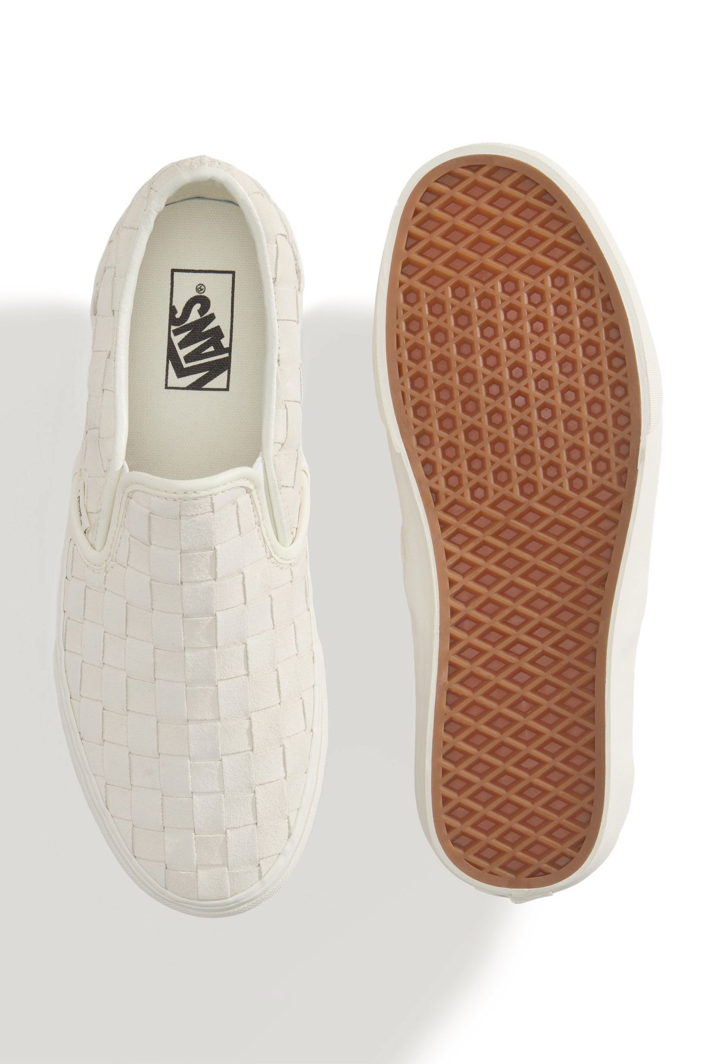 UNISEX CLASSIC SLIP-ON WOVEN SUEDE MARSHMALLOW 4