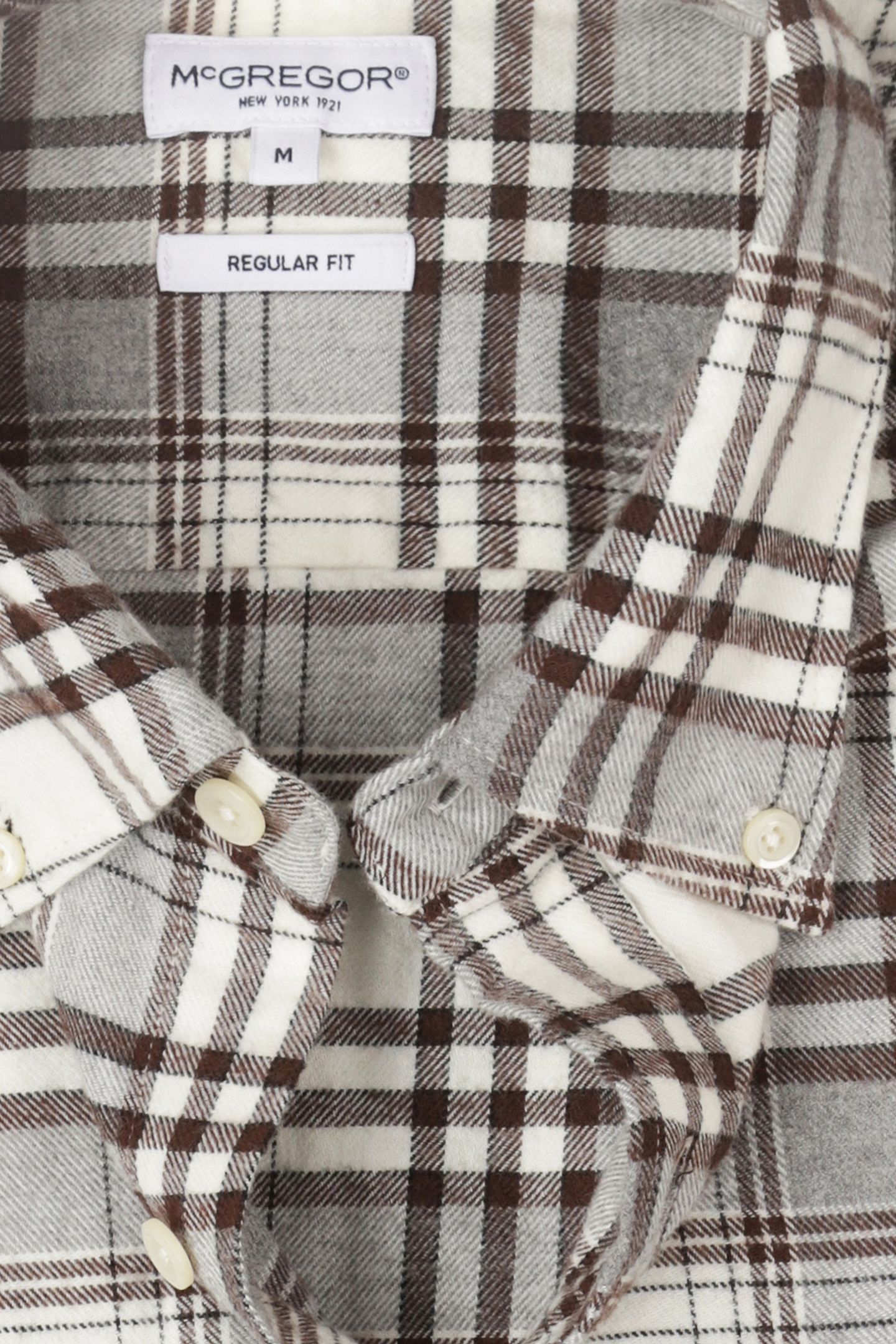 FLANNEL CHECK SHIRT #4 CHOCOLATE BROWN 5