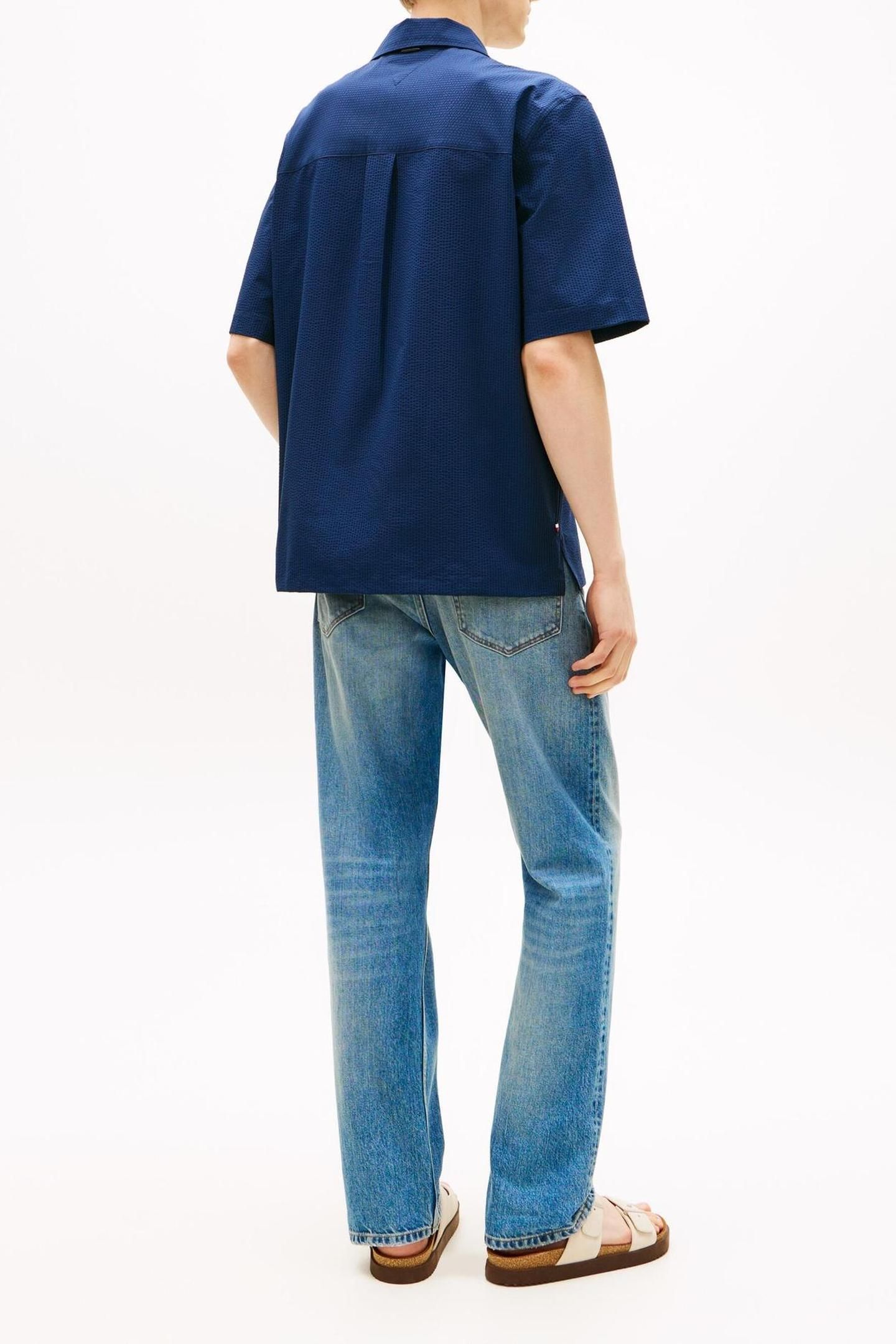 PERFORMANCE SEERSUCK CARBON NAVY/BLACK STRIPE 2