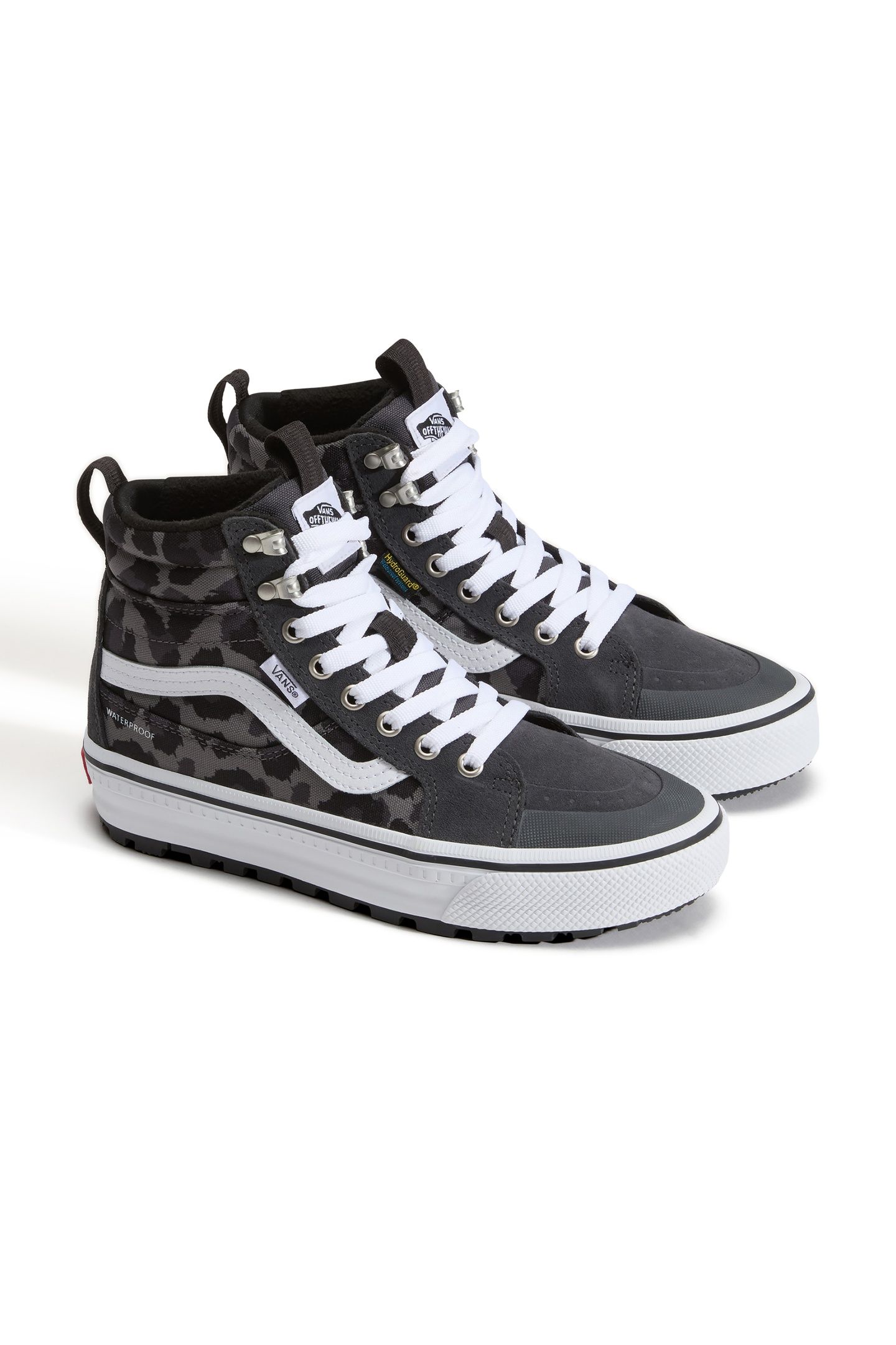 UNISEX SK8-HI WATERPROOF INSULATED MTE LEOPARD CHARCOAL GREY 3