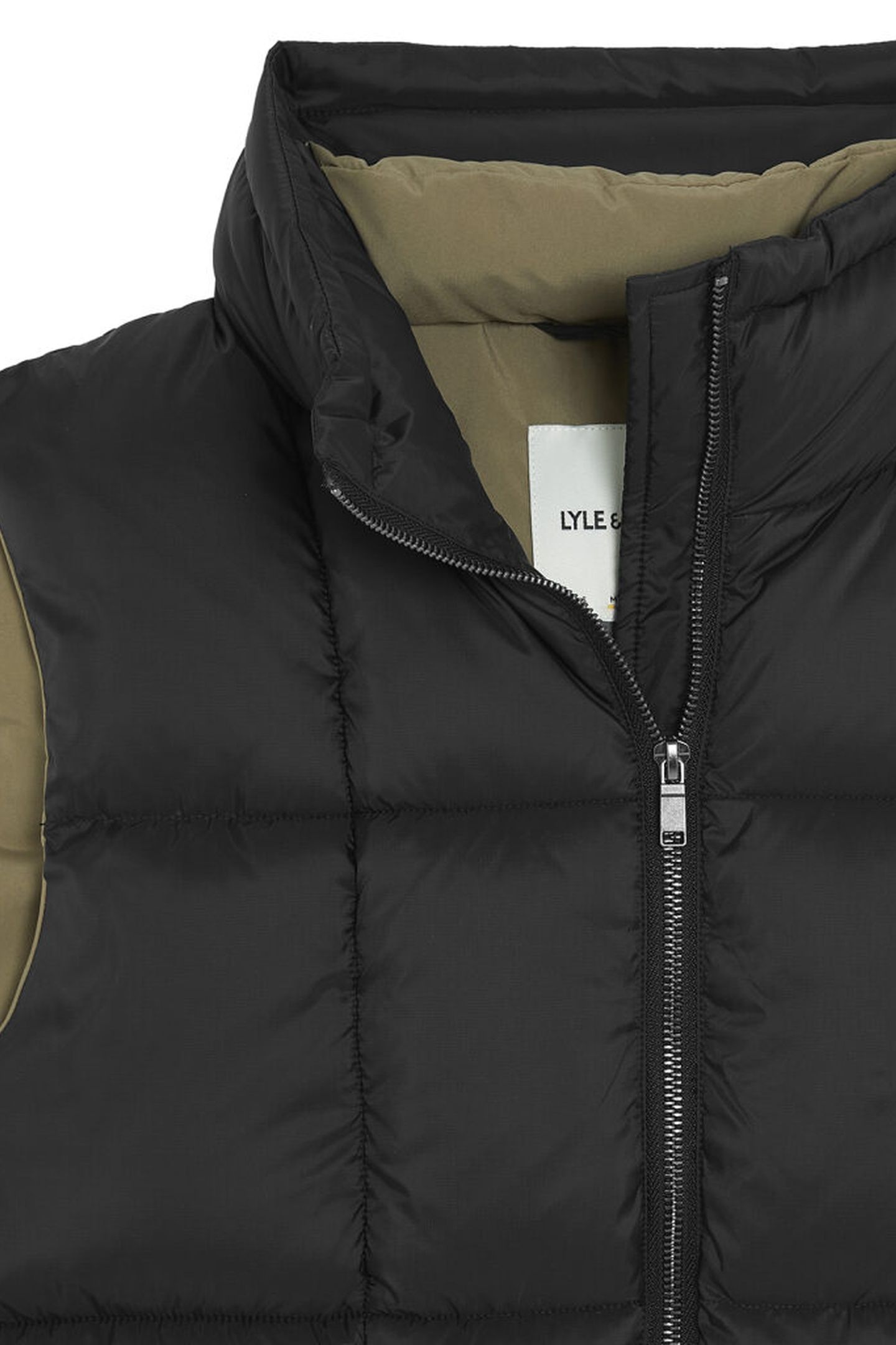 SQUARE WADDED COCOON GILET LACQUER 6