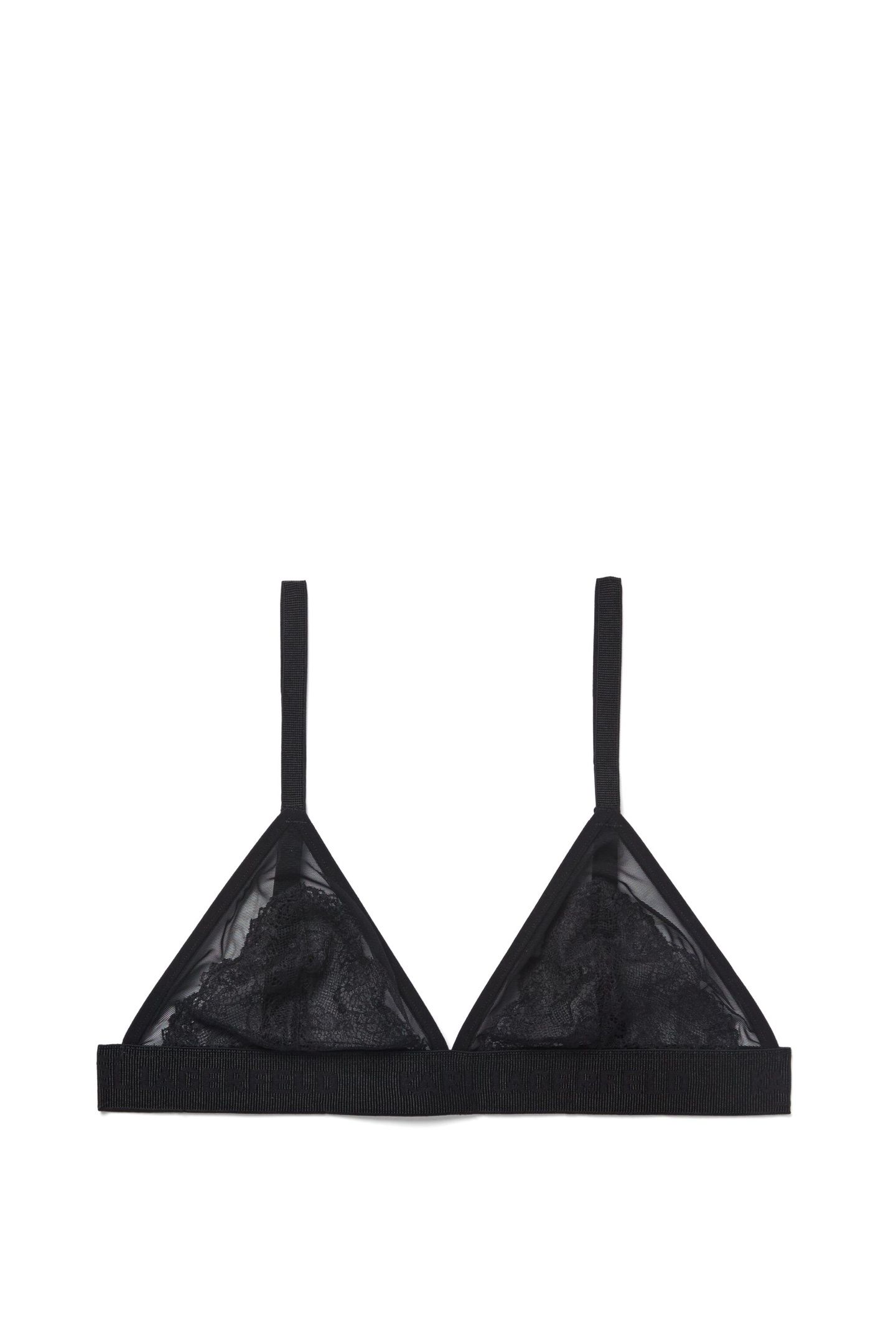 LACE TRIANGLE BRA BLACK 5