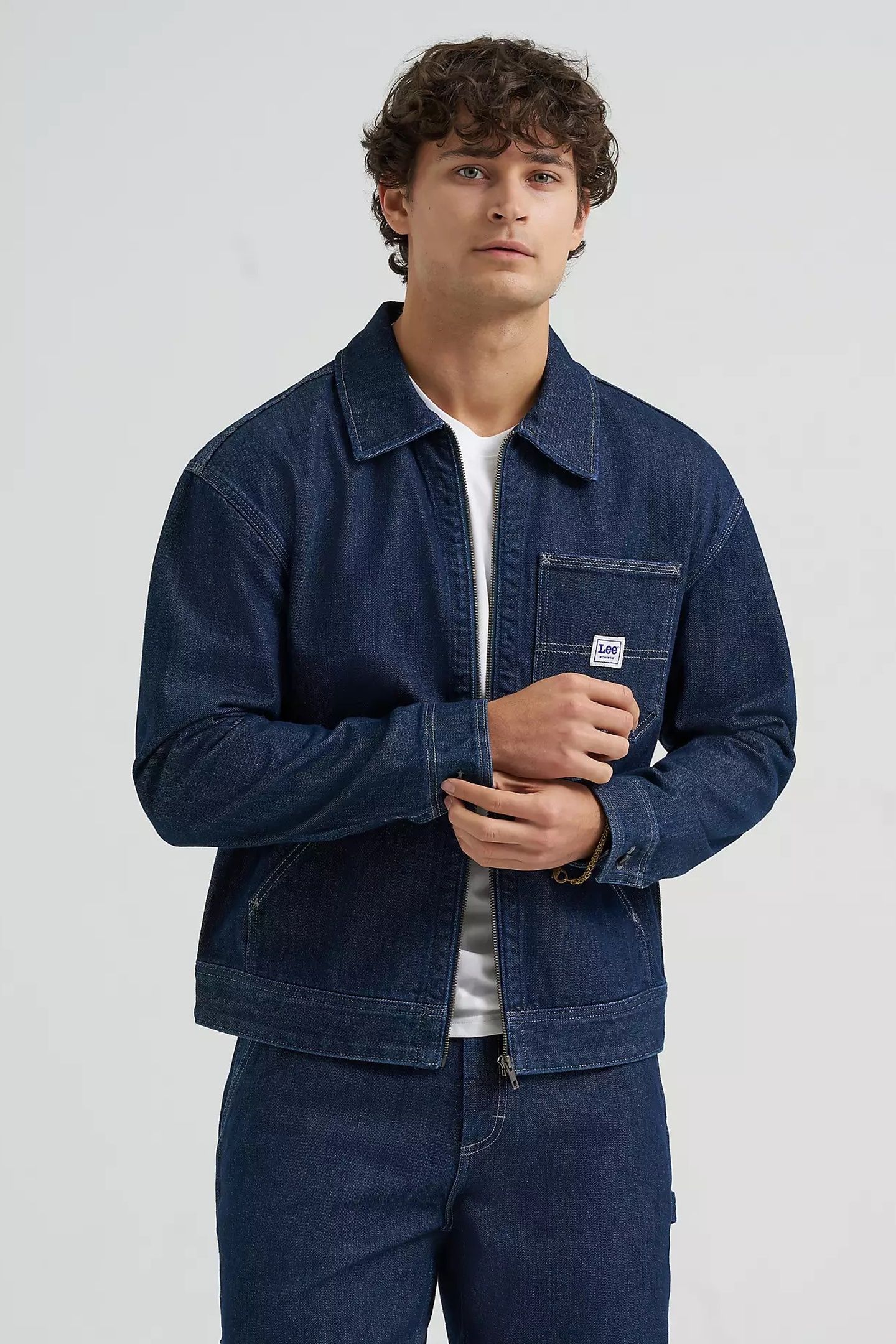 91W WORKWEAR JKT CYRUS REGULAR DENIM BLUE 4