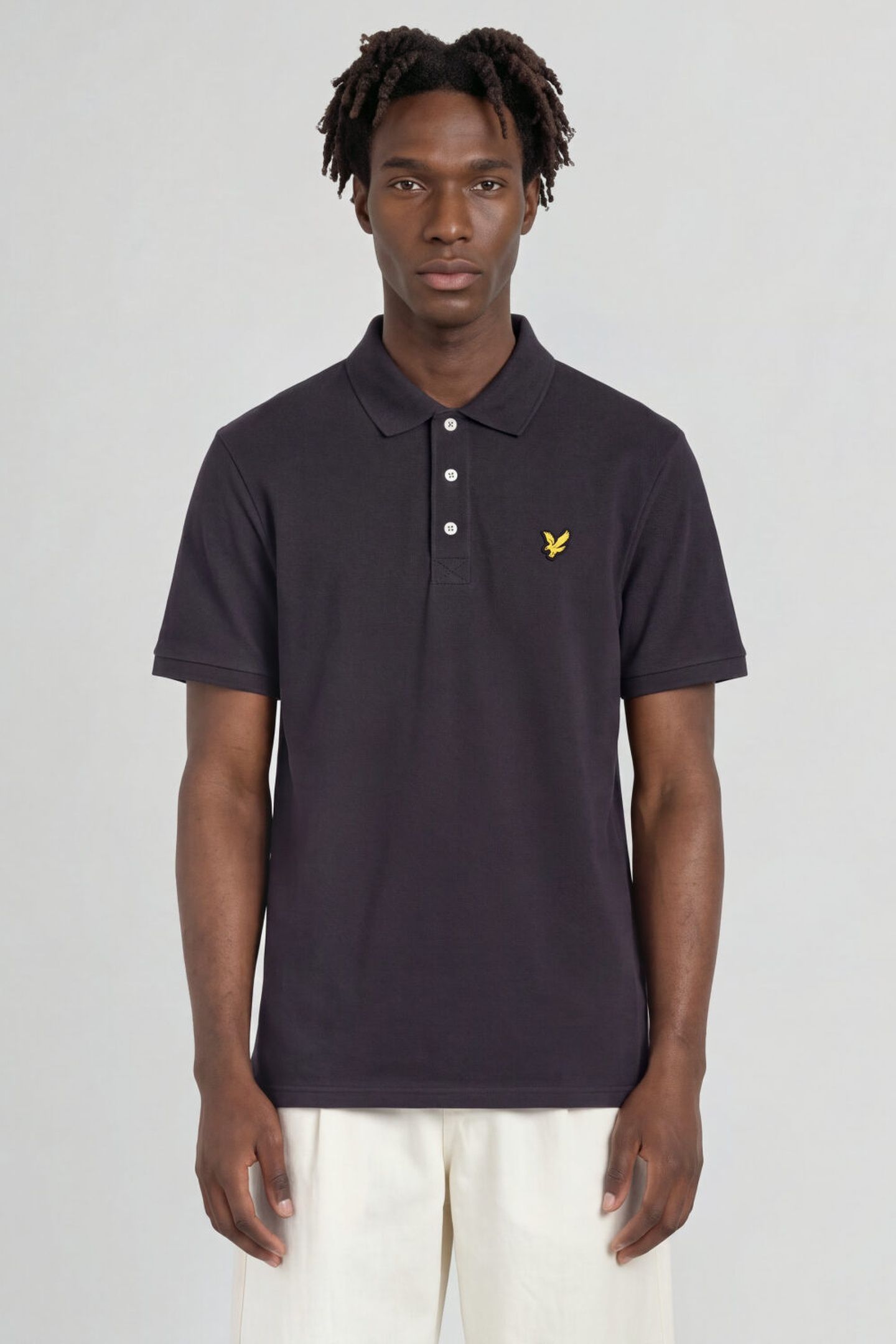 PLAIN POLO SHIRT CARBON 1