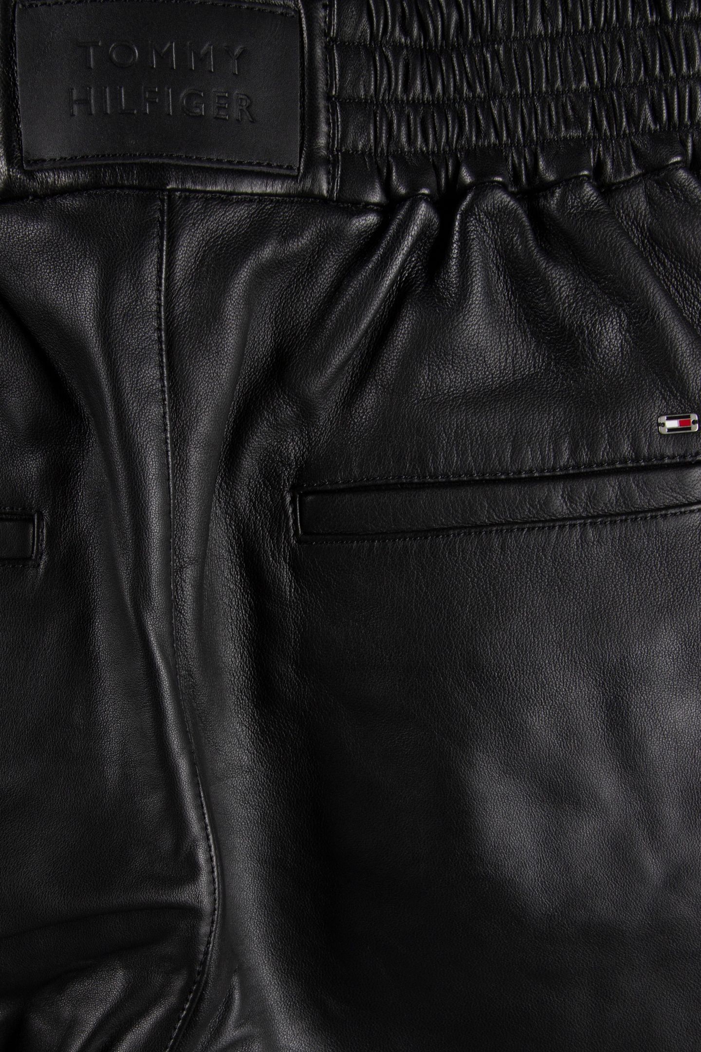 LEATHER JOGGER SHORT BLACK 5