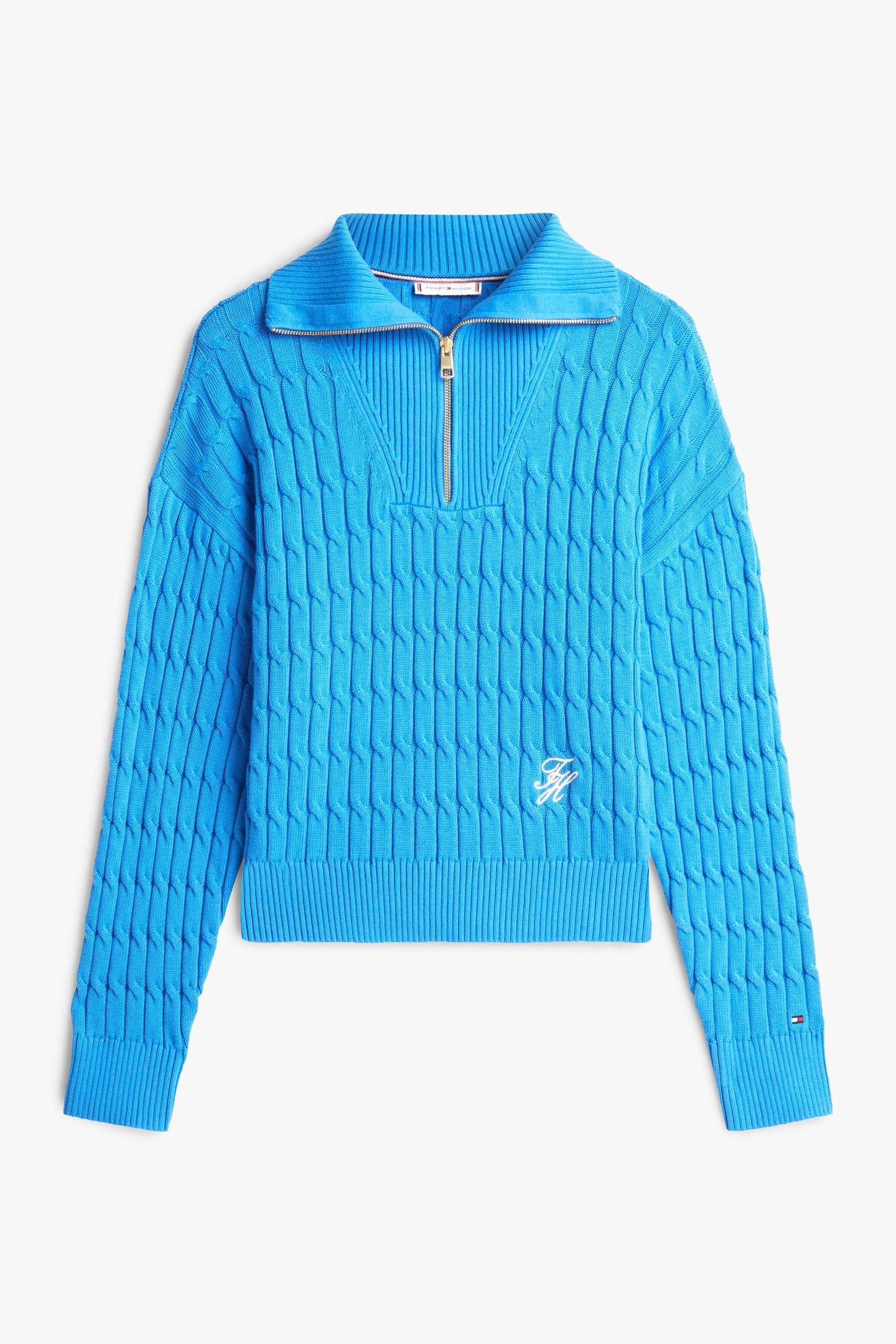 CO CABLE MID GG 1/2 ZIP MESMERIZING BLUE 3
