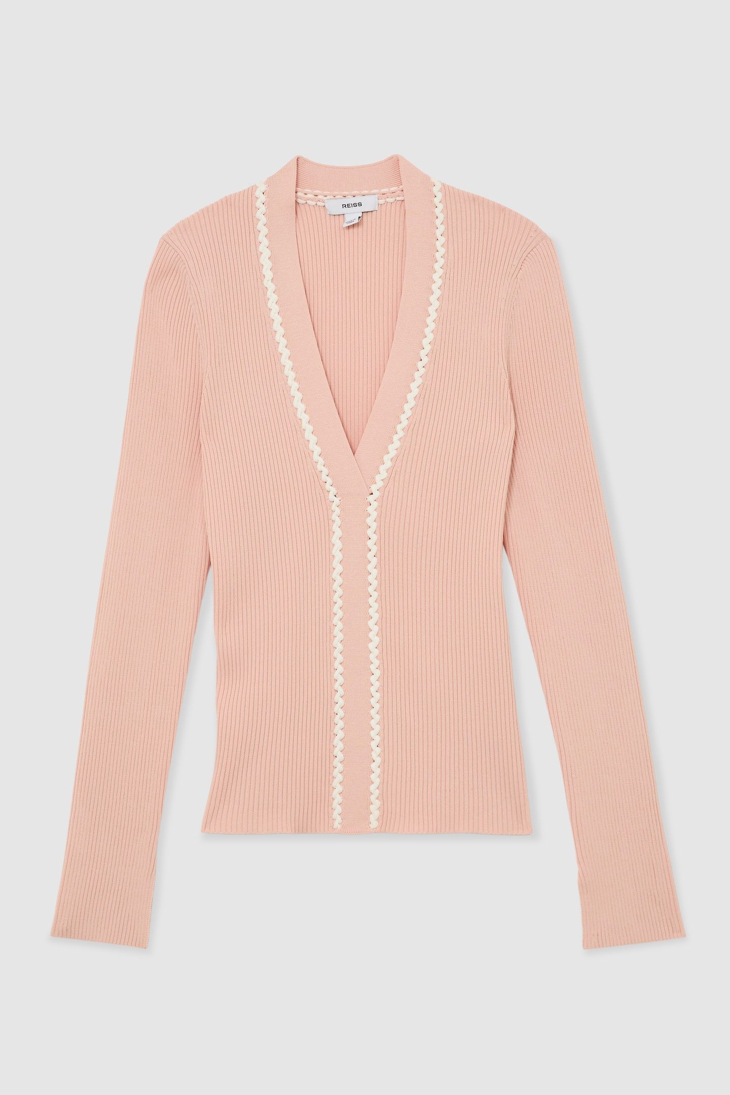 CRAFT STITCH TOP PINK/IVORY 4