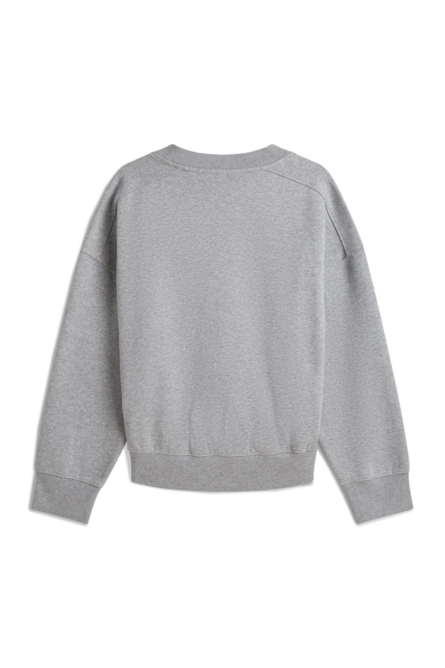 VARSITY V-NECK FLEECE MED HEATHER GREY 2