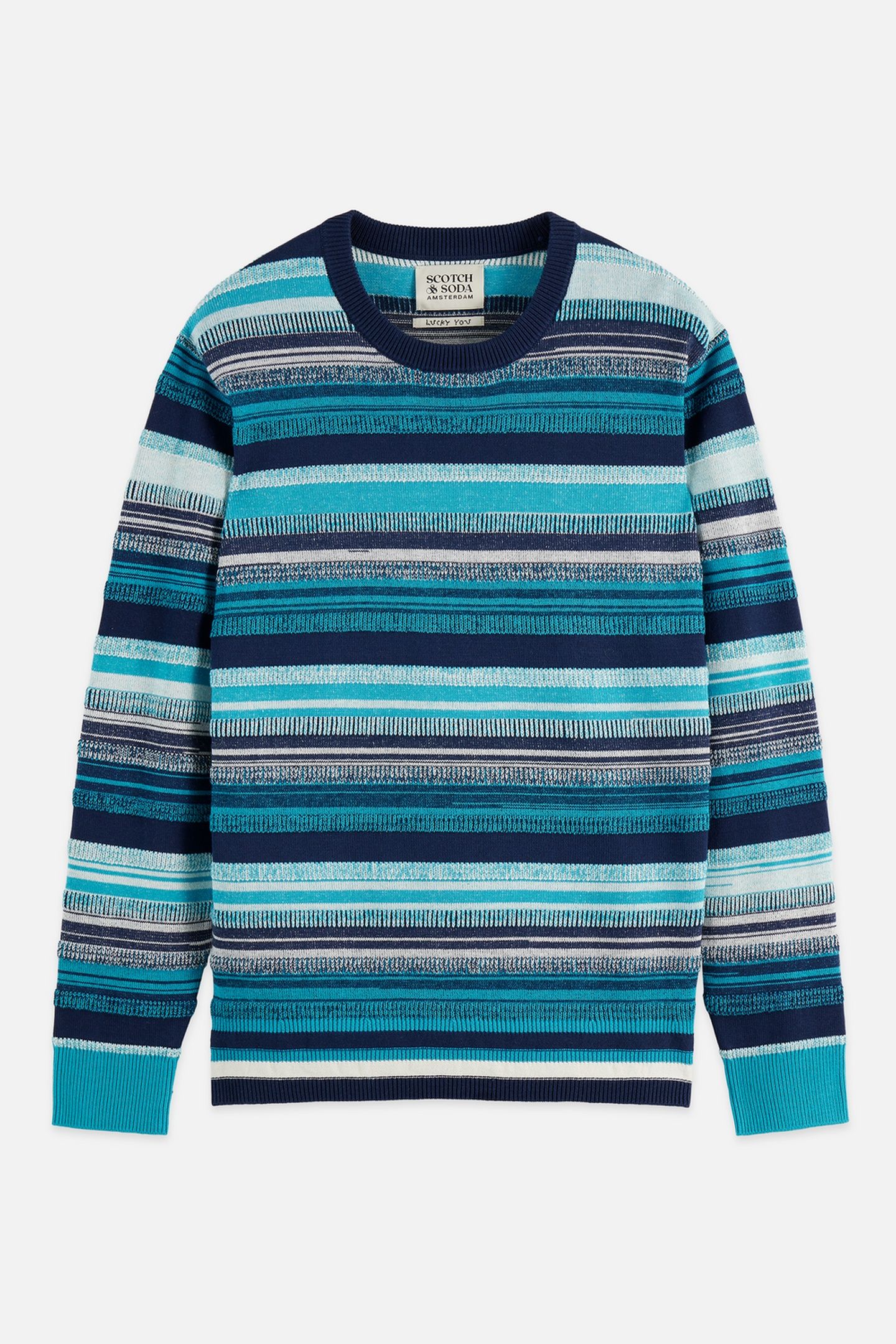 STRIPED REGULAR-FIT PULLOVER NAVY 1