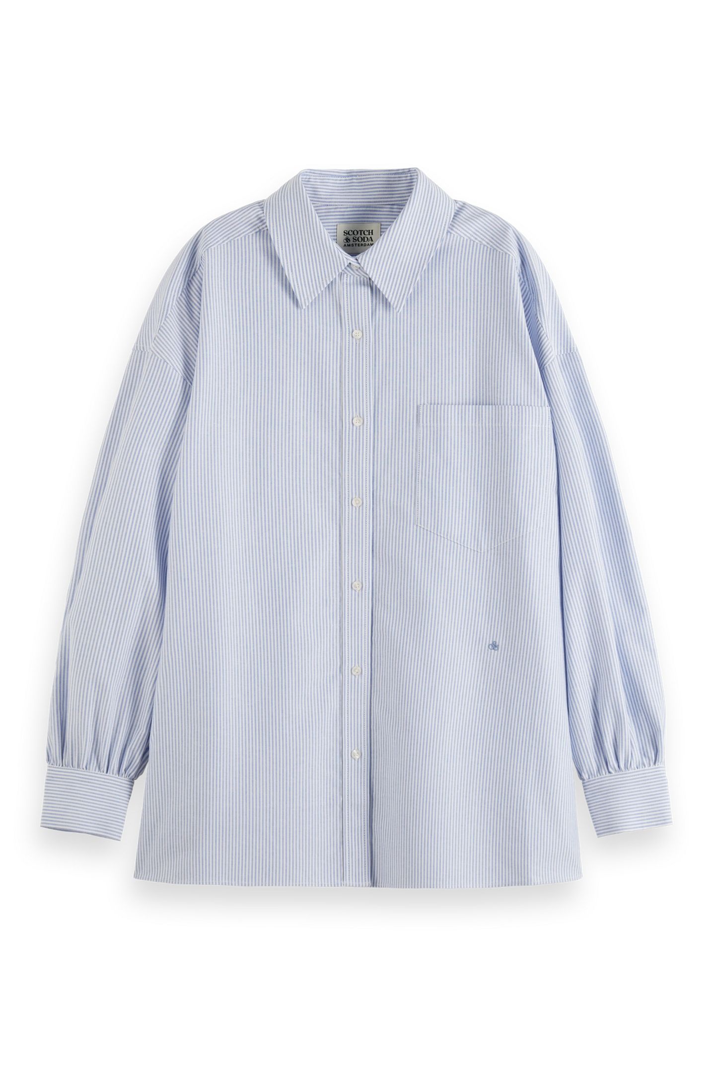 CORE GIRLFRIEND OXFORD STRIPES SHIRT WHITE/PASTEL 1