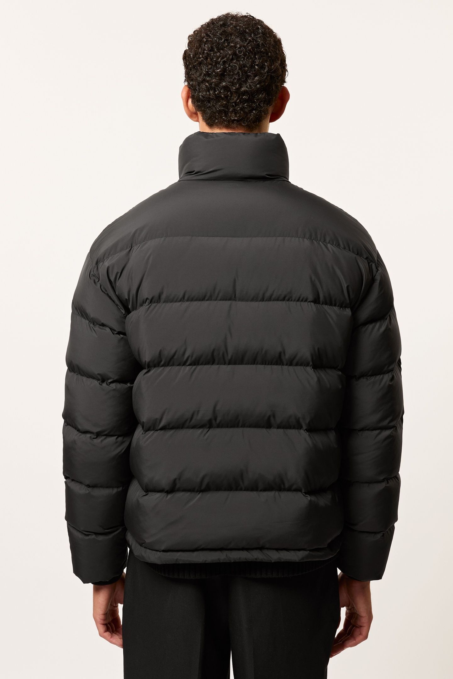 LS QUILTED PUFFER JACKET BLACK 3