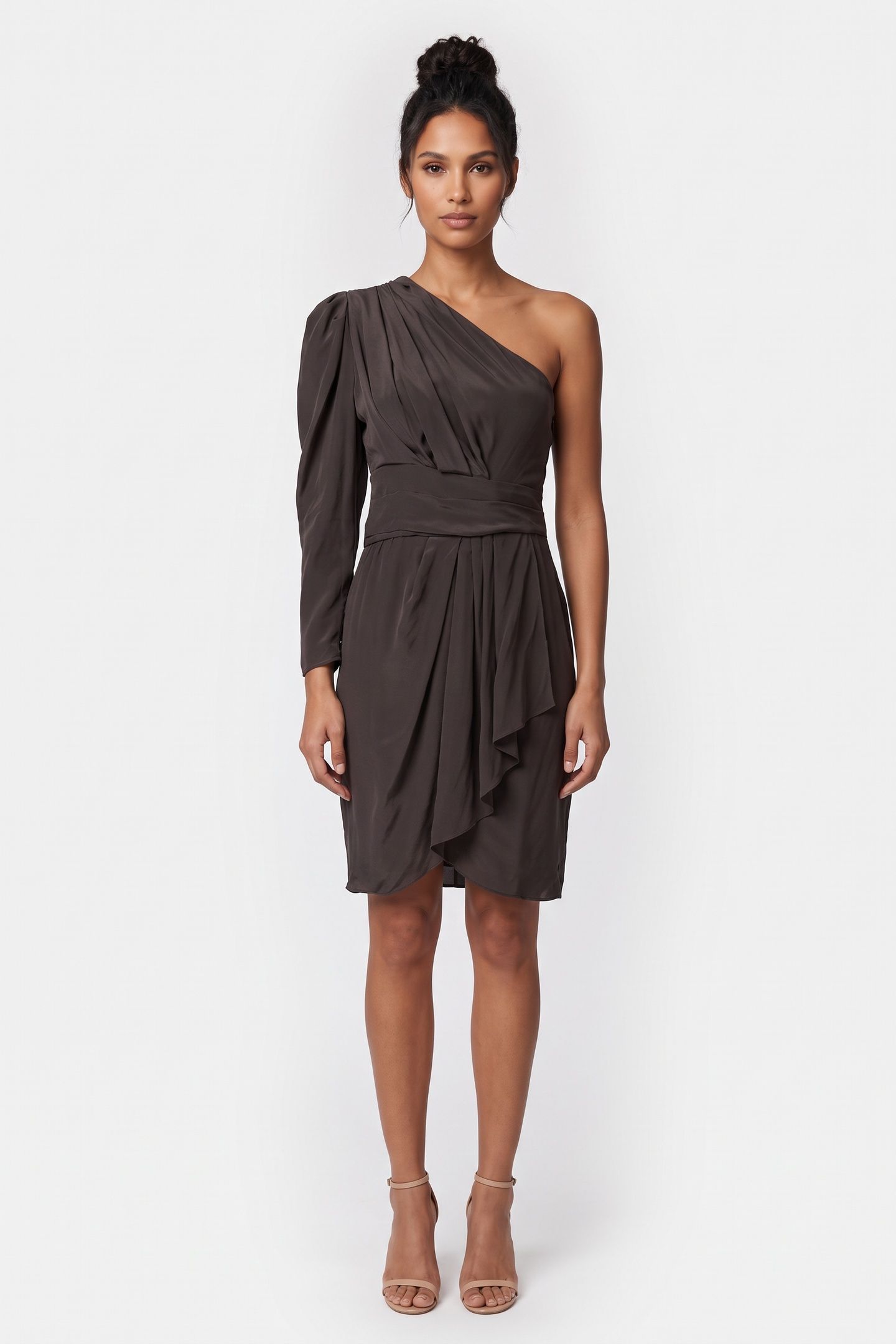 GIULLIA DRESS DARK GREY 1