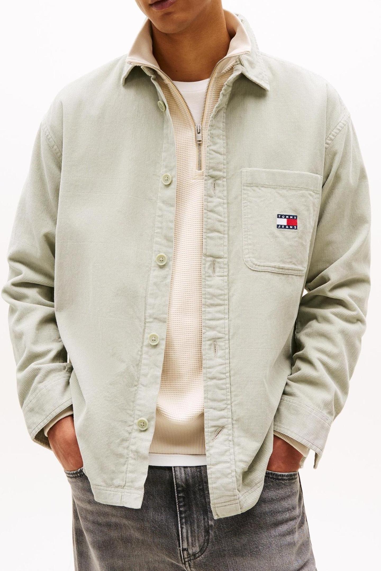 TJM BRICK CORD OVERSHIRT MISTY SAGE 1