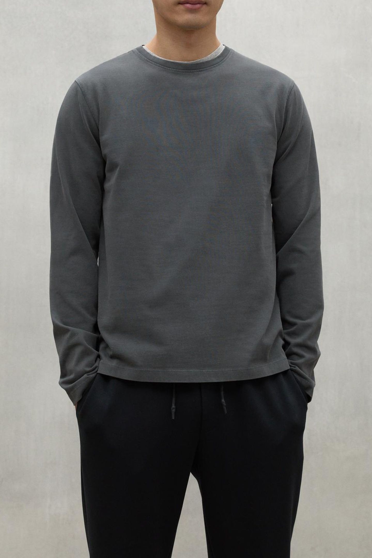 SUSTANOALF LONG SLEEVE T-SHIRT ASPHALT 1