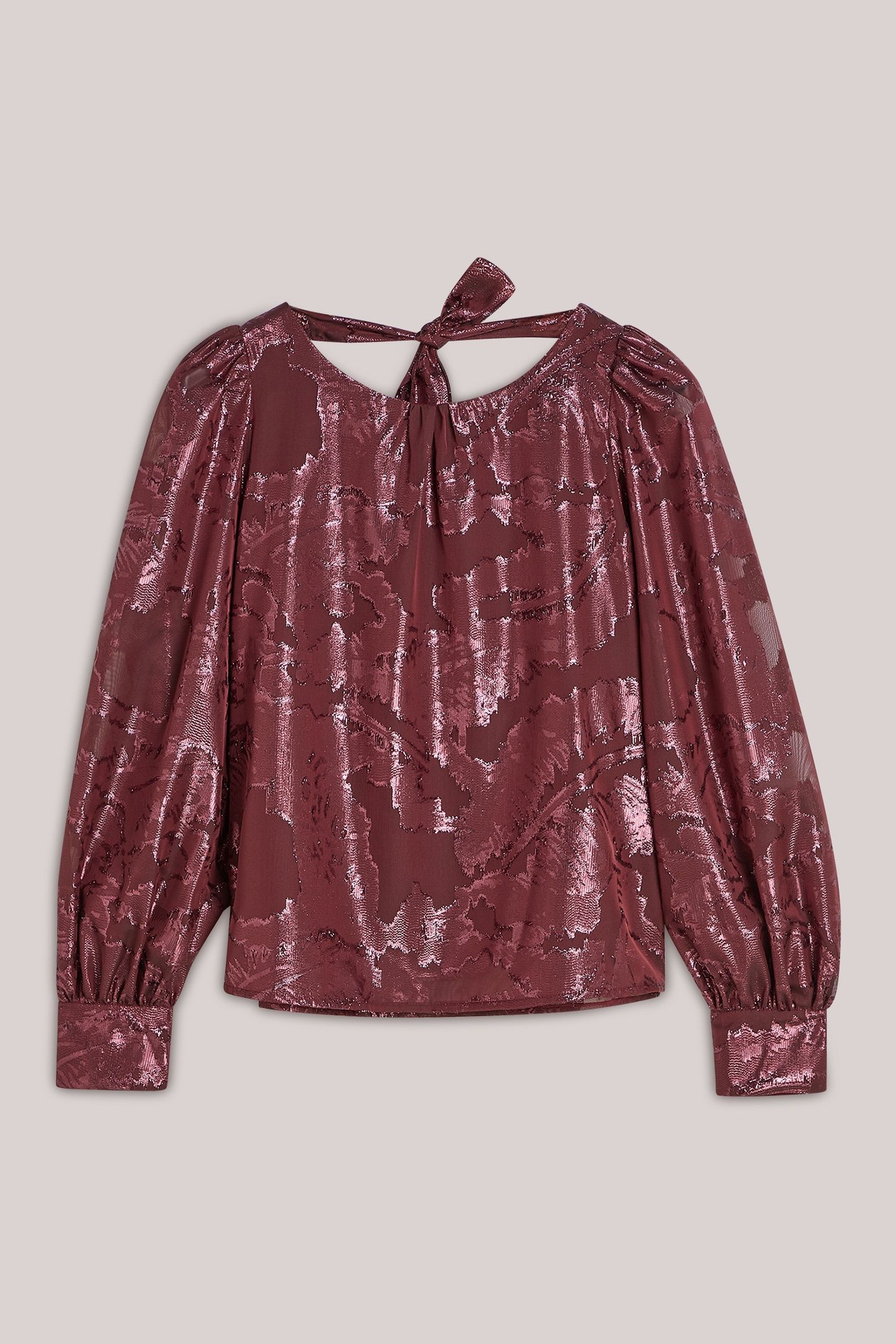 TOP SHINY JACQUARD REDS 3