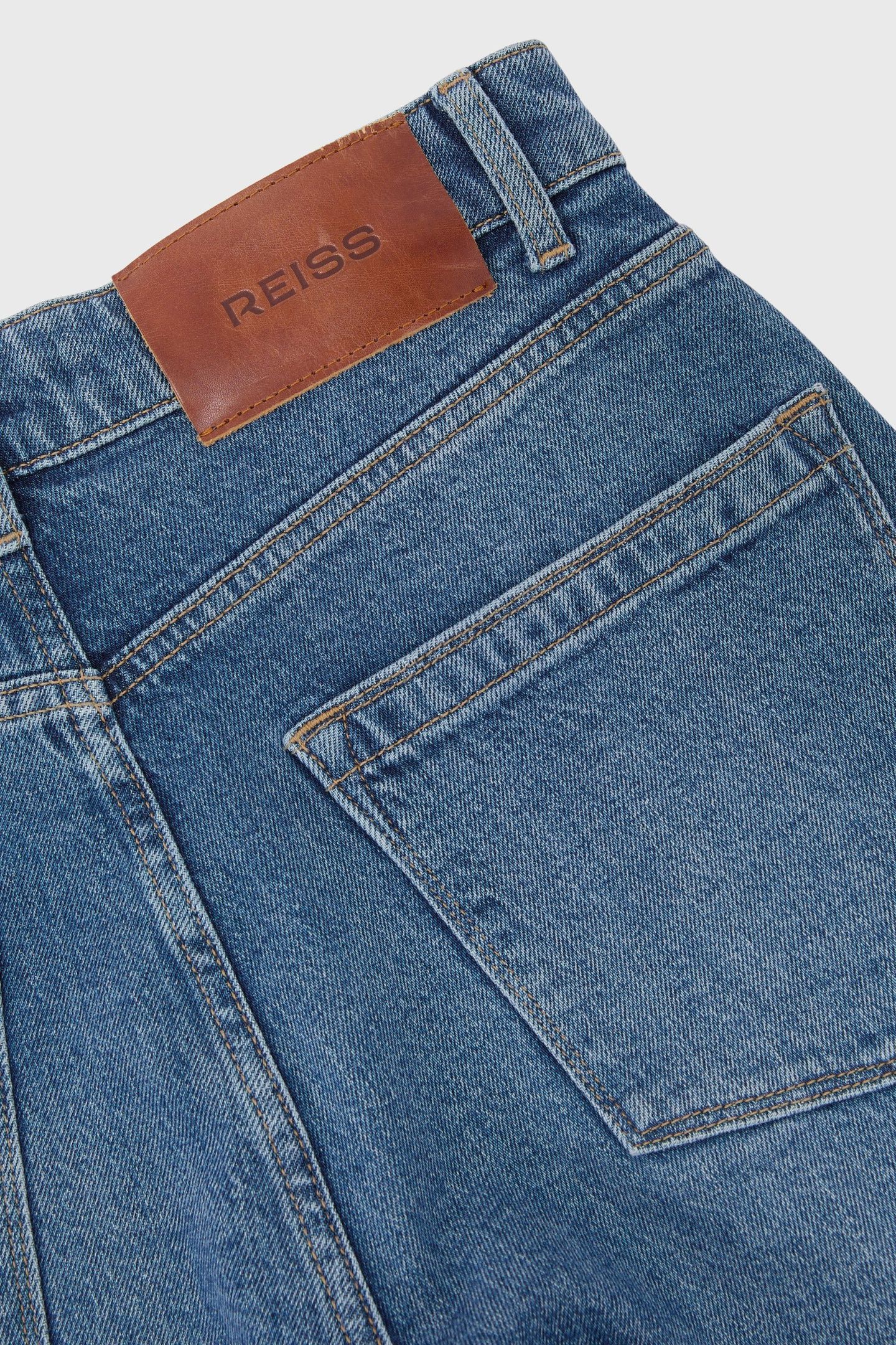 BARREL LEG JEAN MID BLUE 6