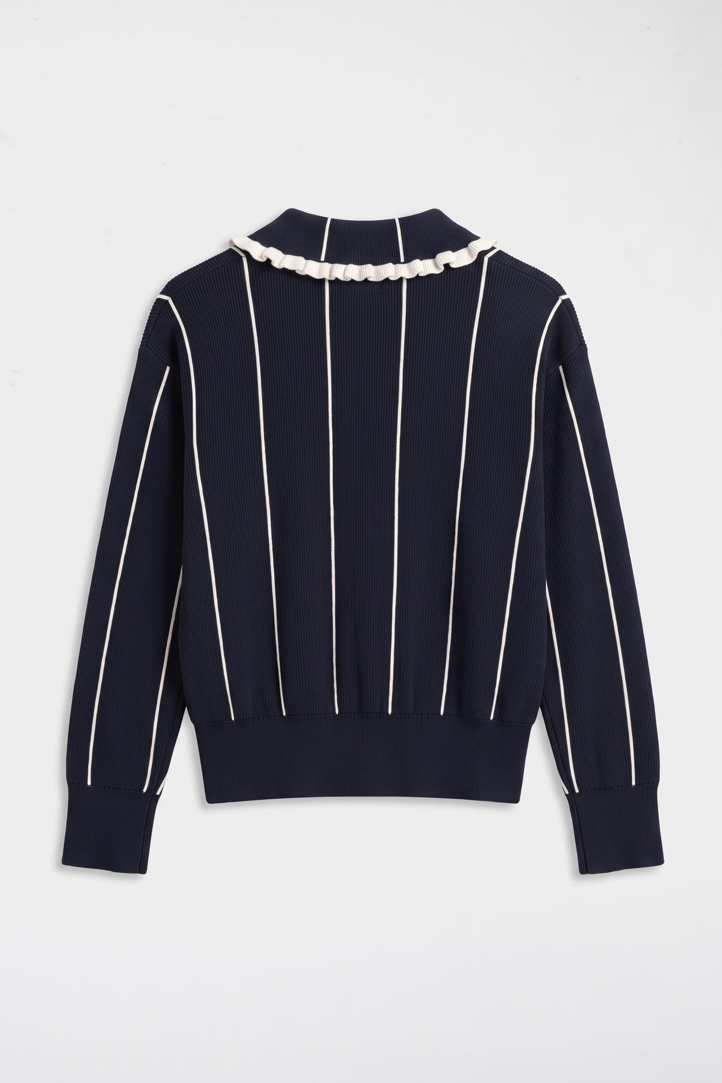 TEEN GIRLS STRIPED KNITTED CARDIGAN EVENING BLUE 3