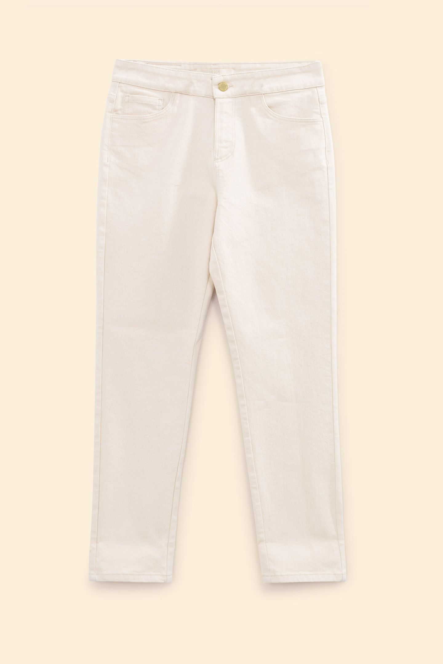 ECRU STRAIGHT JEANS ELISE 4