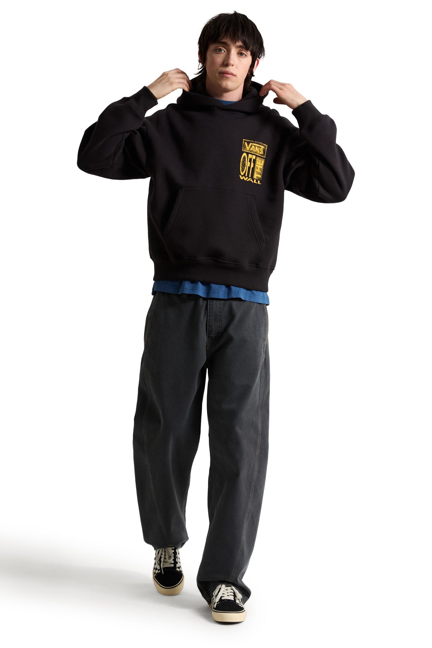 CUT AND PASTE PULLOVER BLACK 1