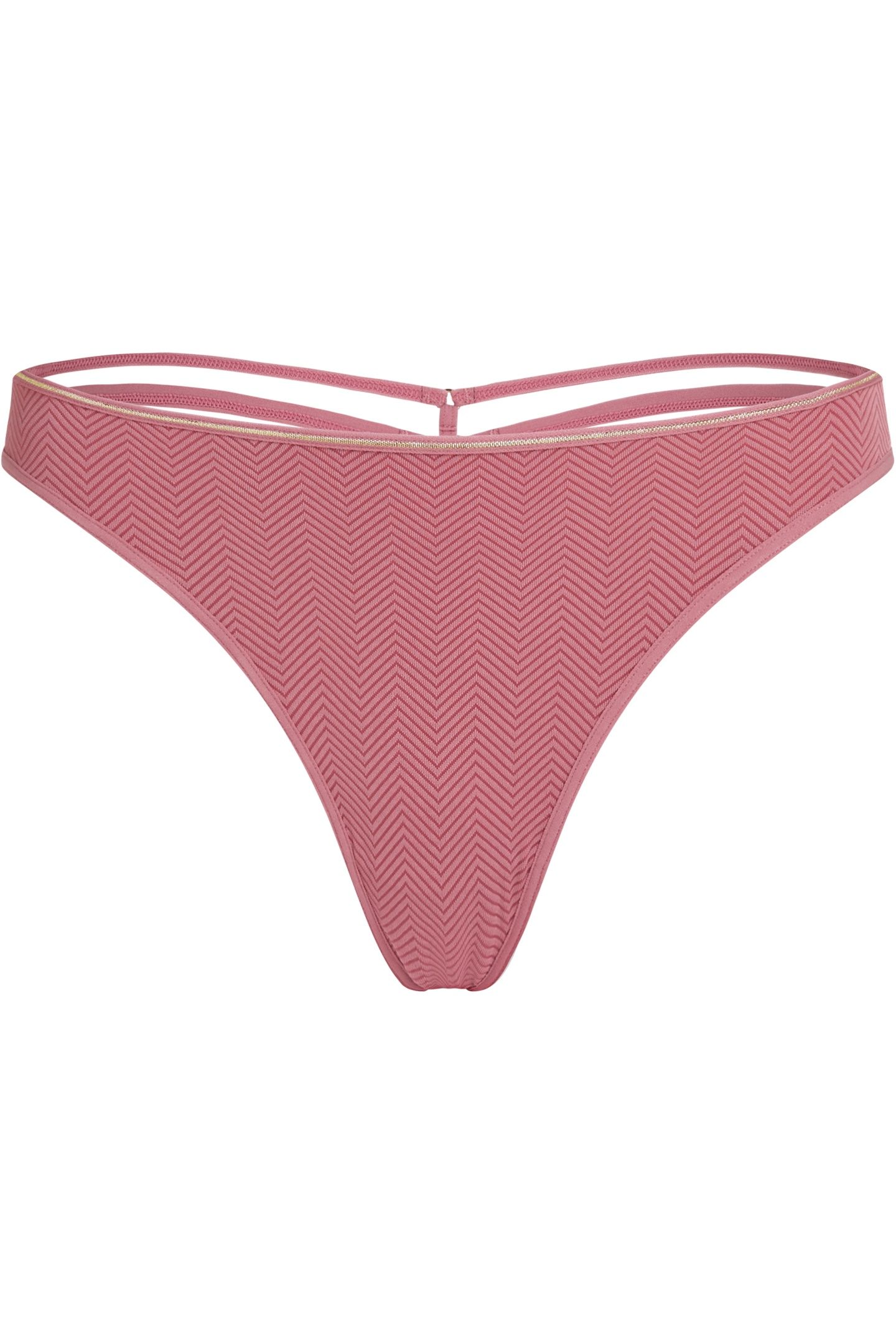 SPACE ODYSSEY ROSE AND GOLD THONG 3